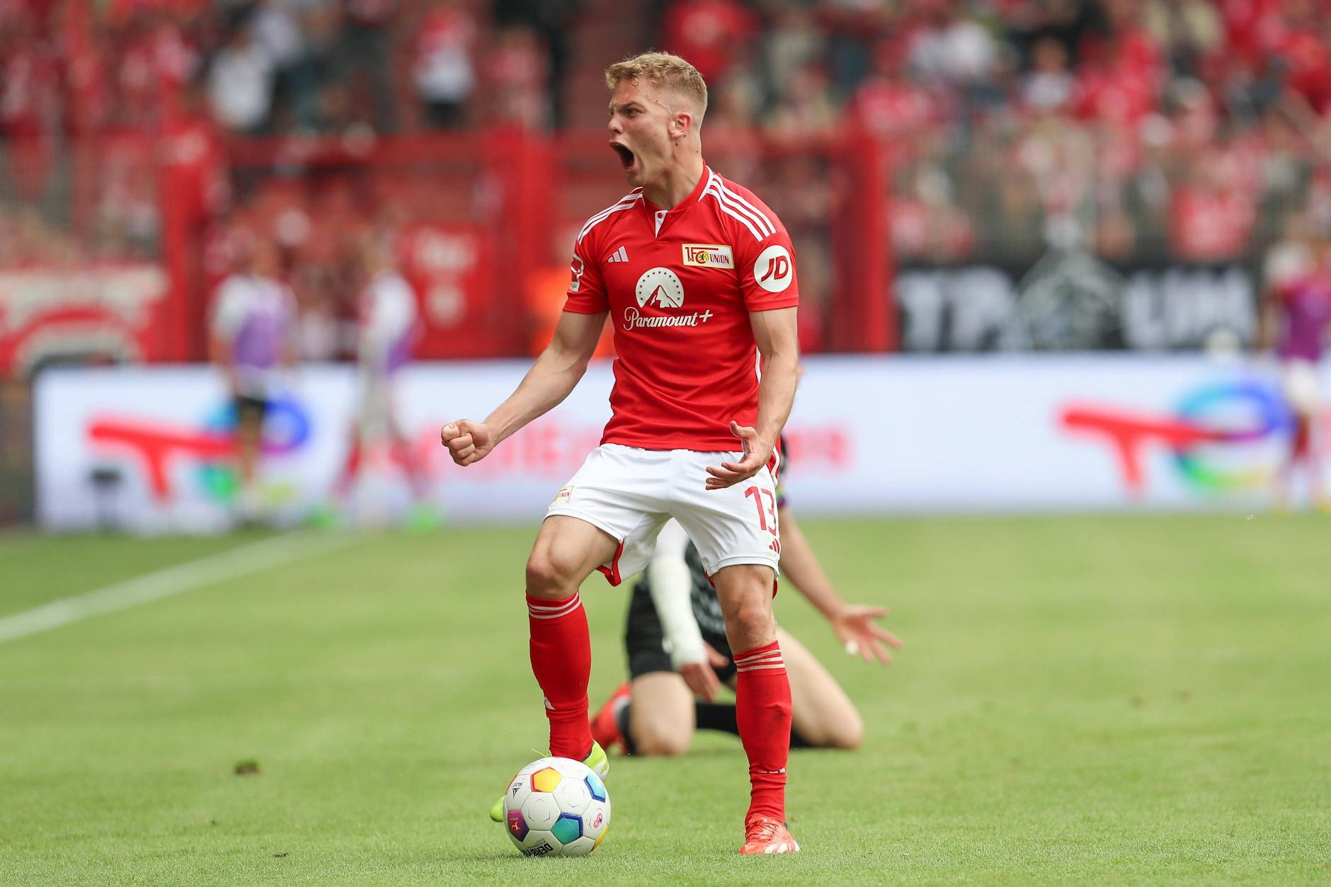 Mit seinen Emotionen auf dem Platz kann Andras Schäfer die Mitspieler und Fans des 1. FC Union Berlin jederzeit mitreißen.