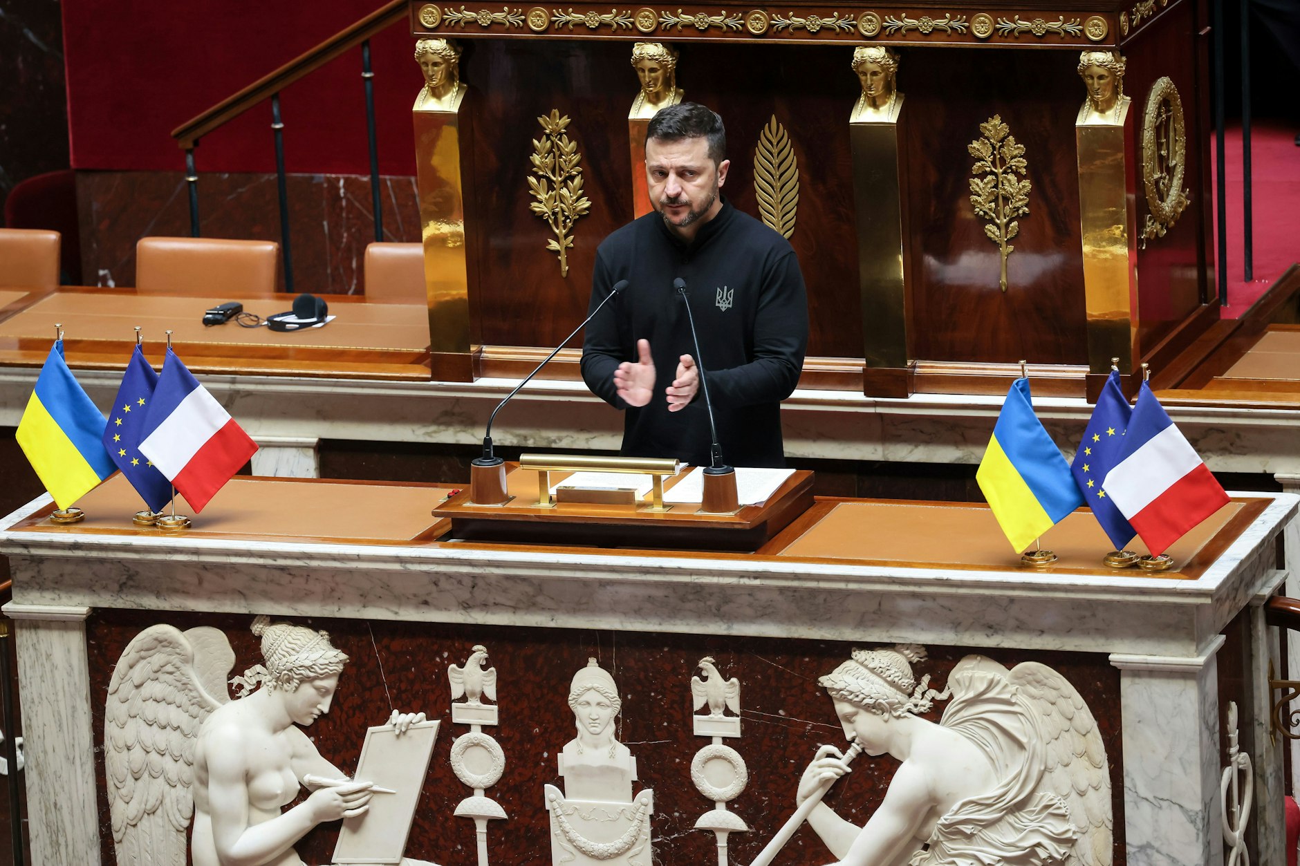 “Francia, je vous remercie”: Zelenskyj el viernes en la Asamblea Nacional francesa