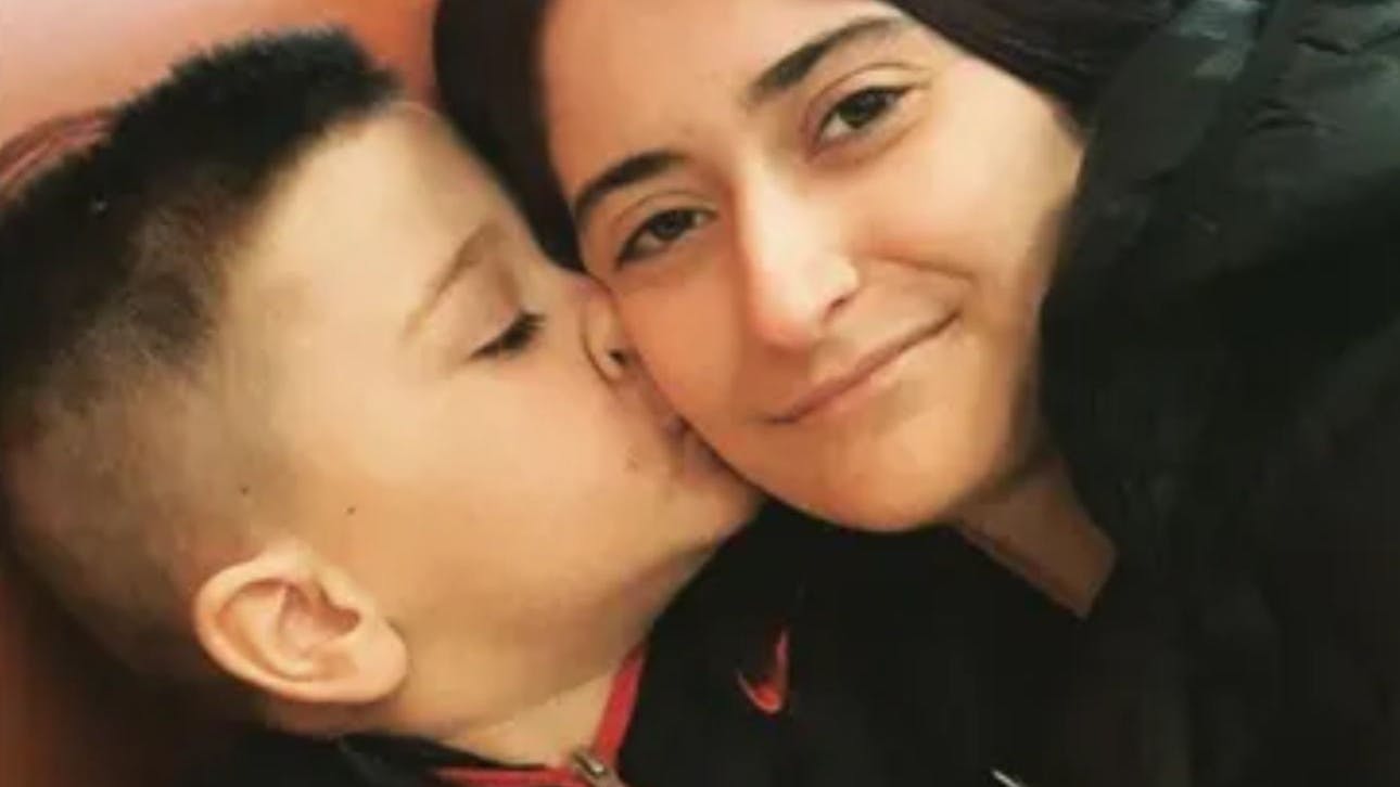 Corey mit seiner Mutter Breanna Micciolo