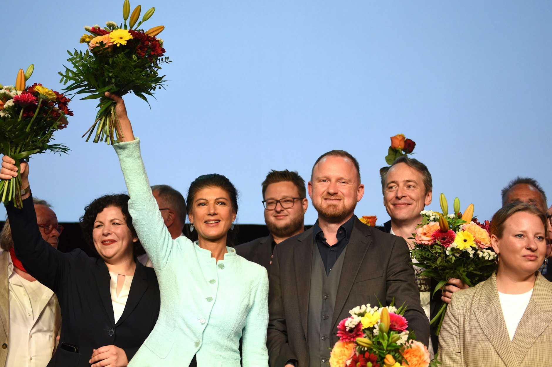 In der Parteienlandschaft angekommen. Das Bündnis Sahra Wagenknecht feiert das Ergebnis der Europawahl 2024.