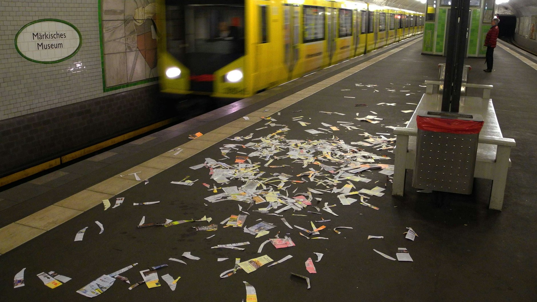 Müll ist seit Jahren ein großes Problem bei der BVG in Berlin.