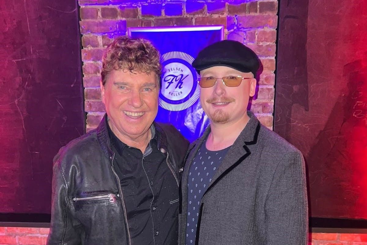 Verstehen sich prächtig: DDR-Schlagerstar Frank Schöbel und Weltstar-Sohn Art Garfunkel jr.