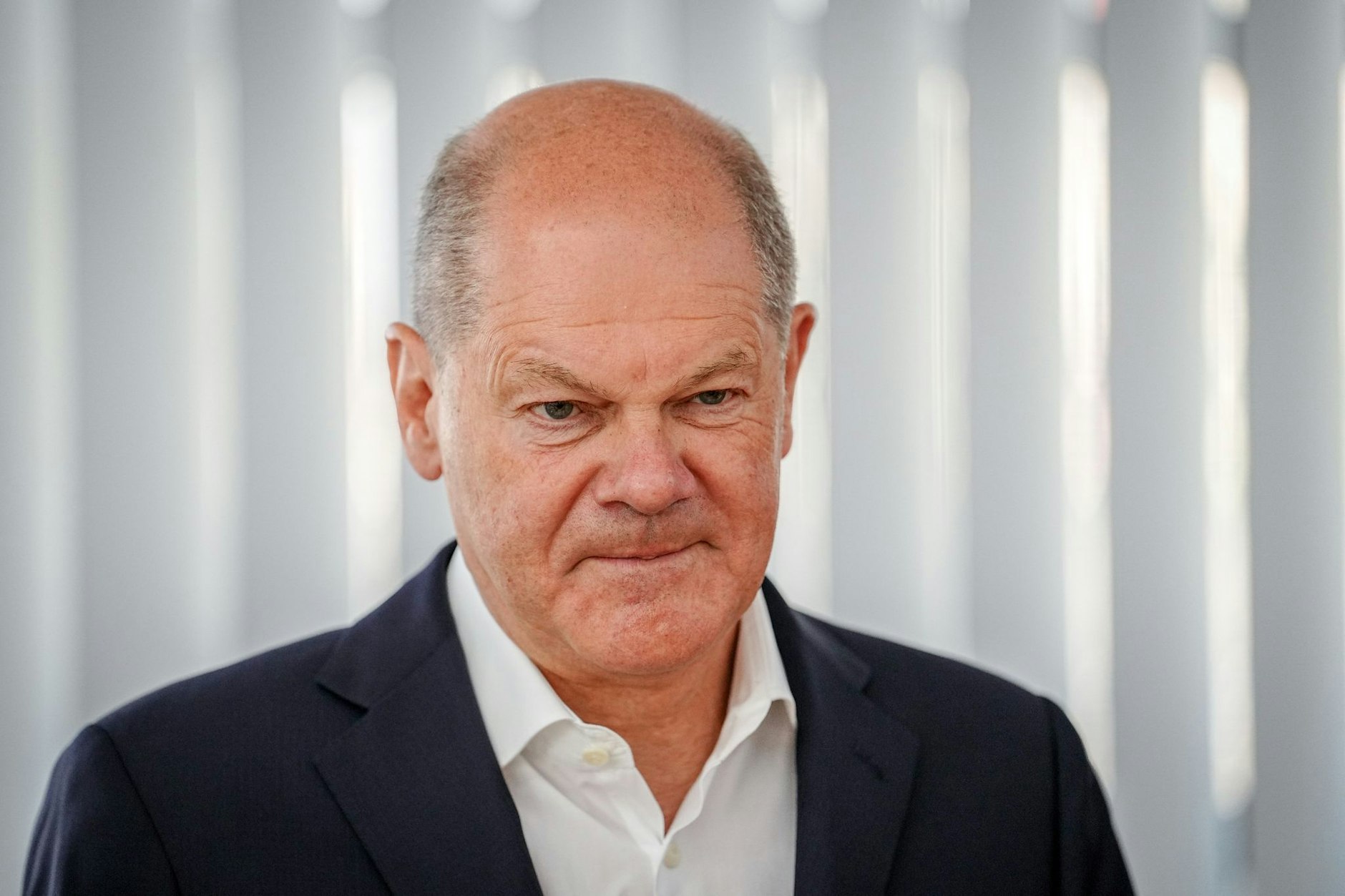 Kann mit dem Ergebnis seiner Partei alles andere als zufrieden sein: Bundeskanzler Olaf Scholz.  