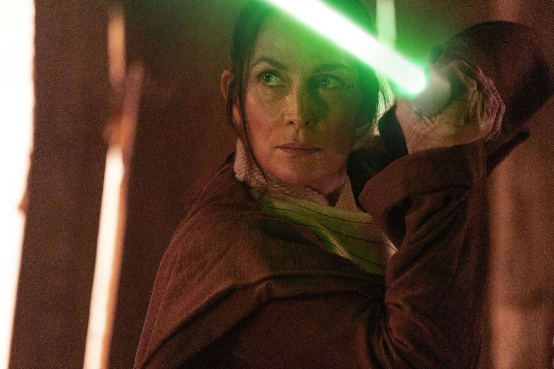 HANDOUT - Carrie-Anne Moss als Jedi-Meisterin Indara in «Star Wars: The Acolyte».  pa