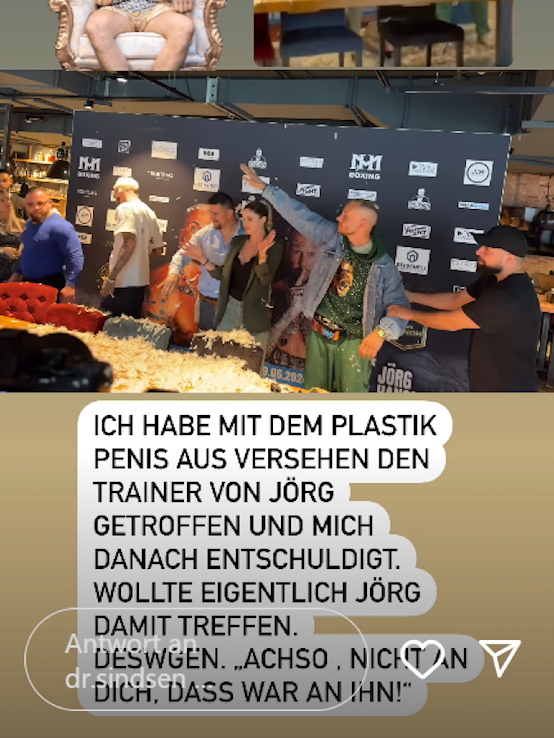 Eric Sindermann klärt über den Moment auf, der bei vielen Usern für Aufregung sorgte.