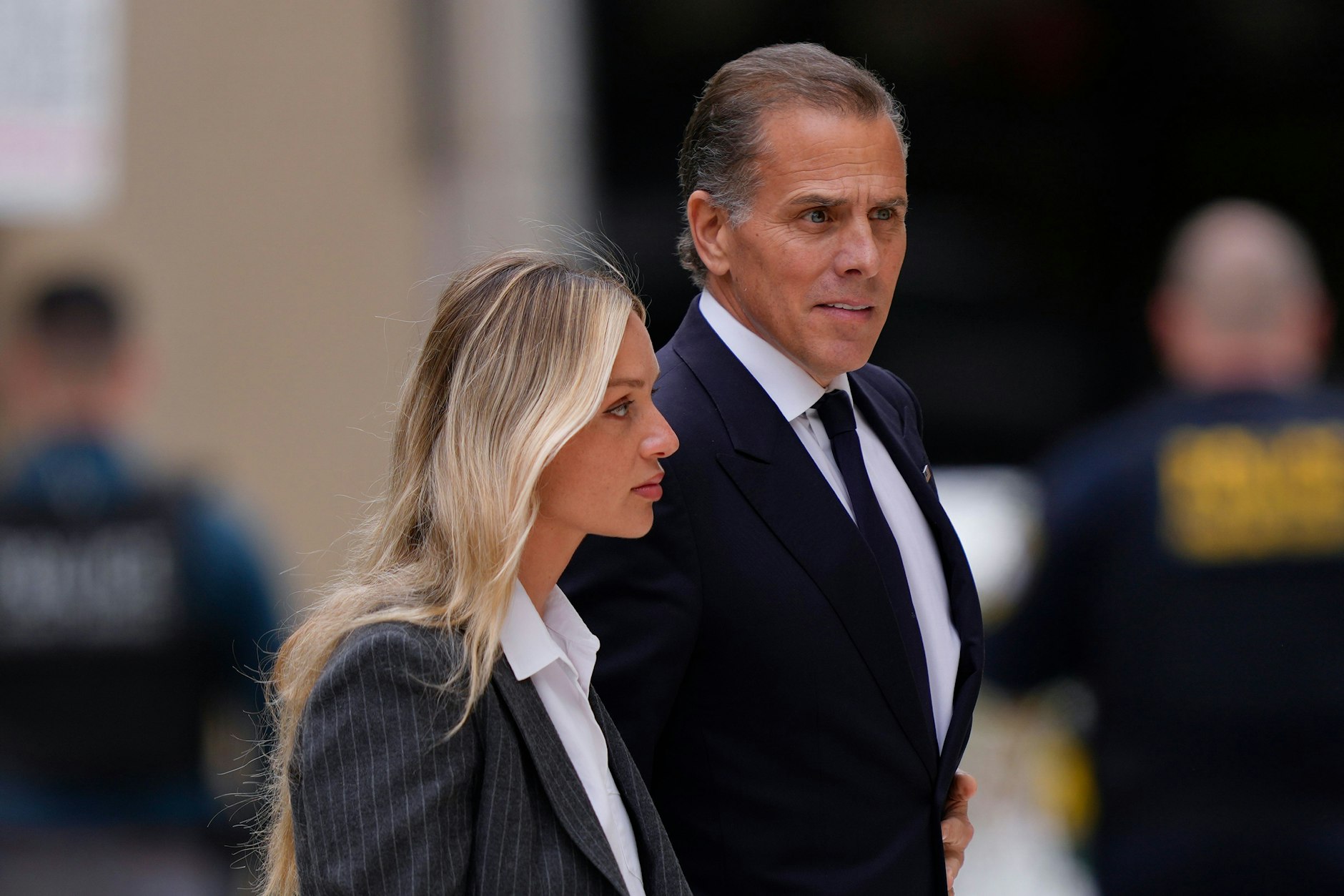 Verurteilt: Hunter Biden mit seiner Frau Melissa Cohen Biden zum Bundesgericht.