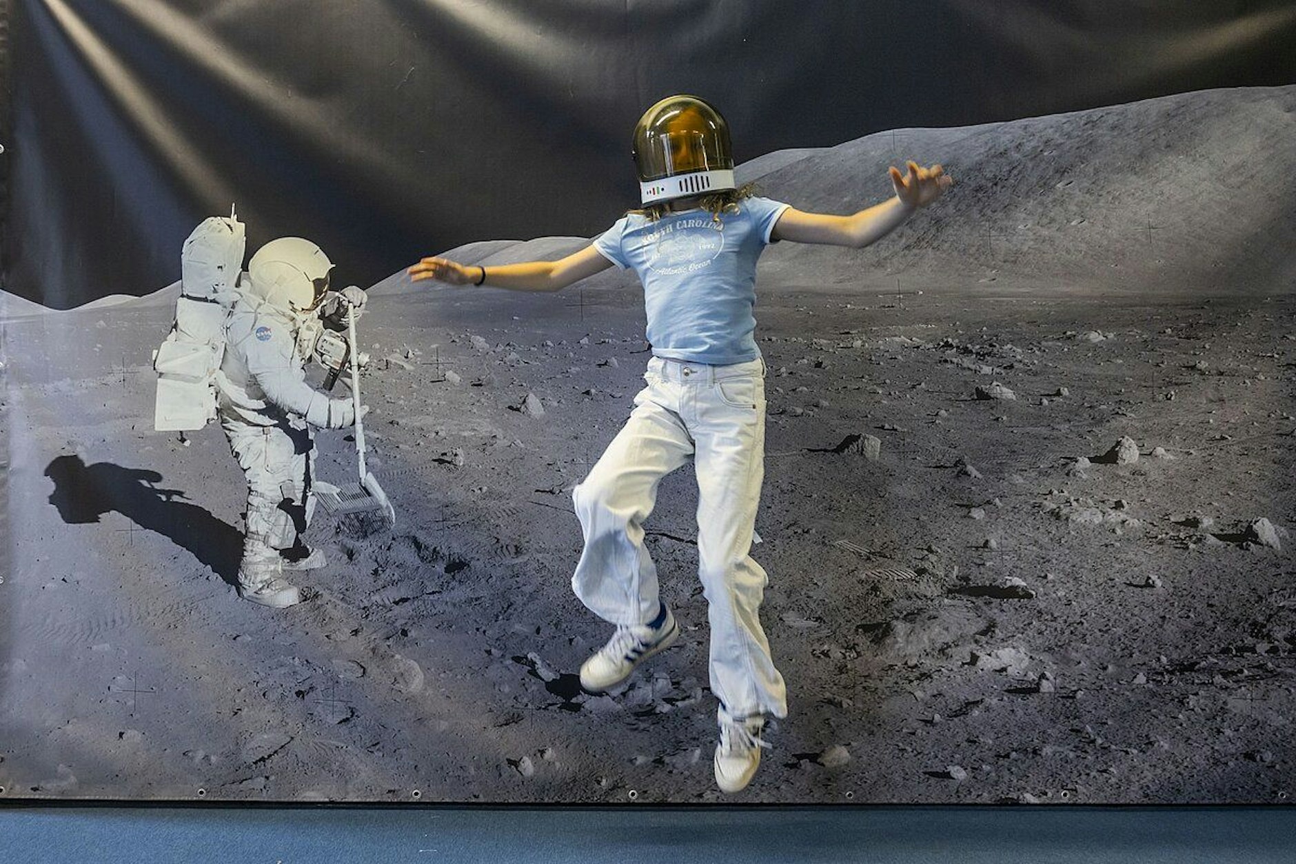 Im vergangenen Jahr konnte man an der FU als virtueller Mondfahrer auf den Spuren von Neil Armstrong wandeln.