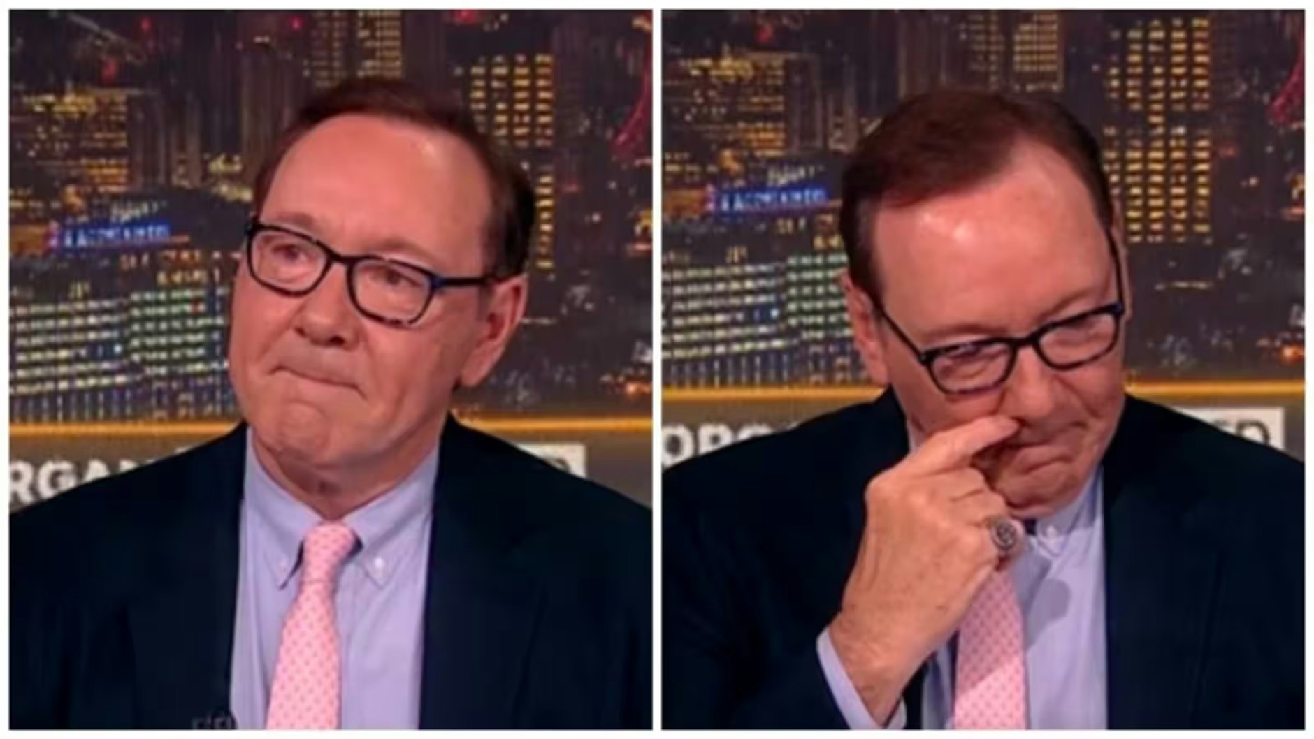 In der 90-minütigen Sendung „Piers Morgan Uncensored“ kämpfte Kevin Spacey mit den Tränen.