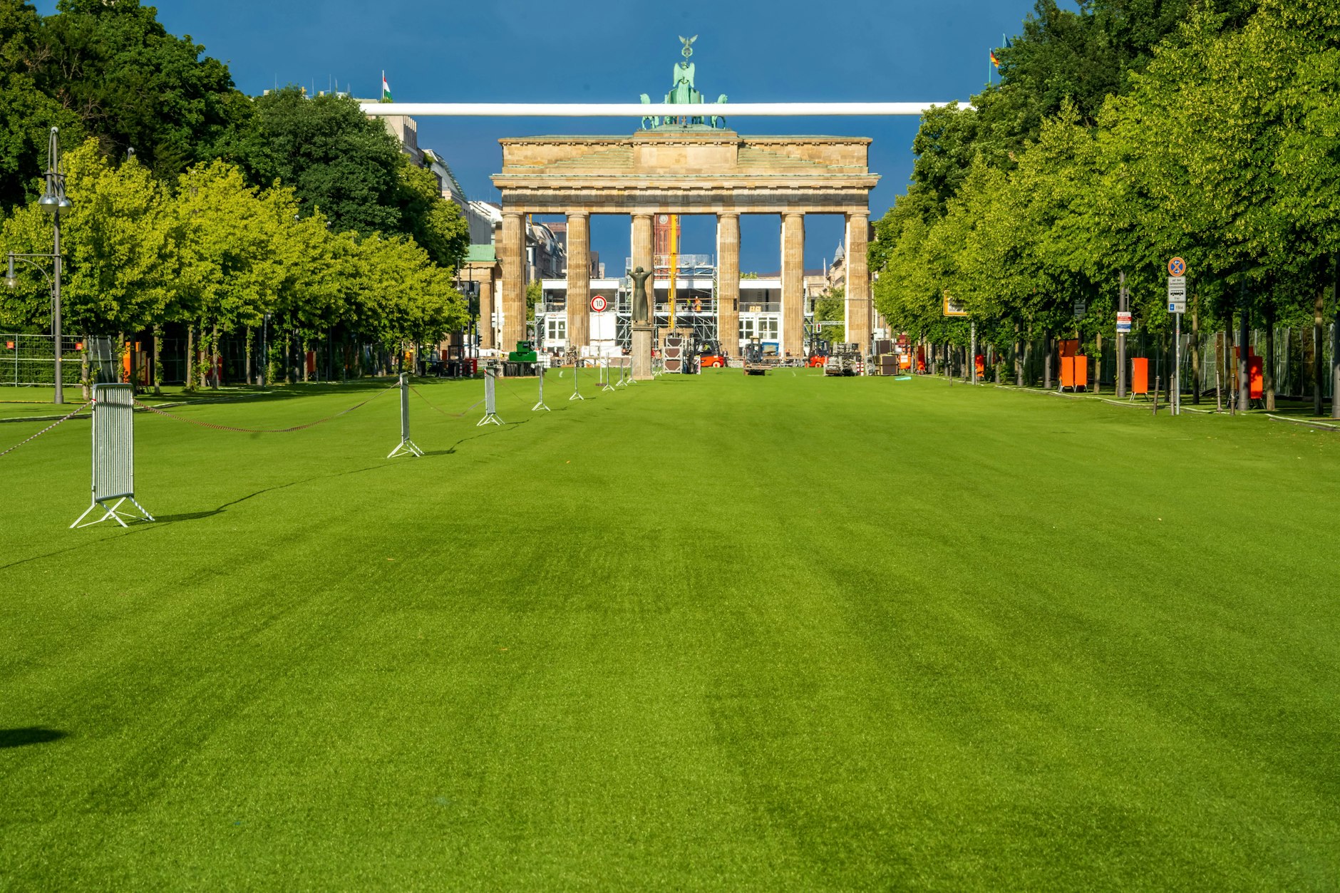 Die Fanmeile am Brandenburg Tor wird am Mittwochabend feierlich eröffnet.