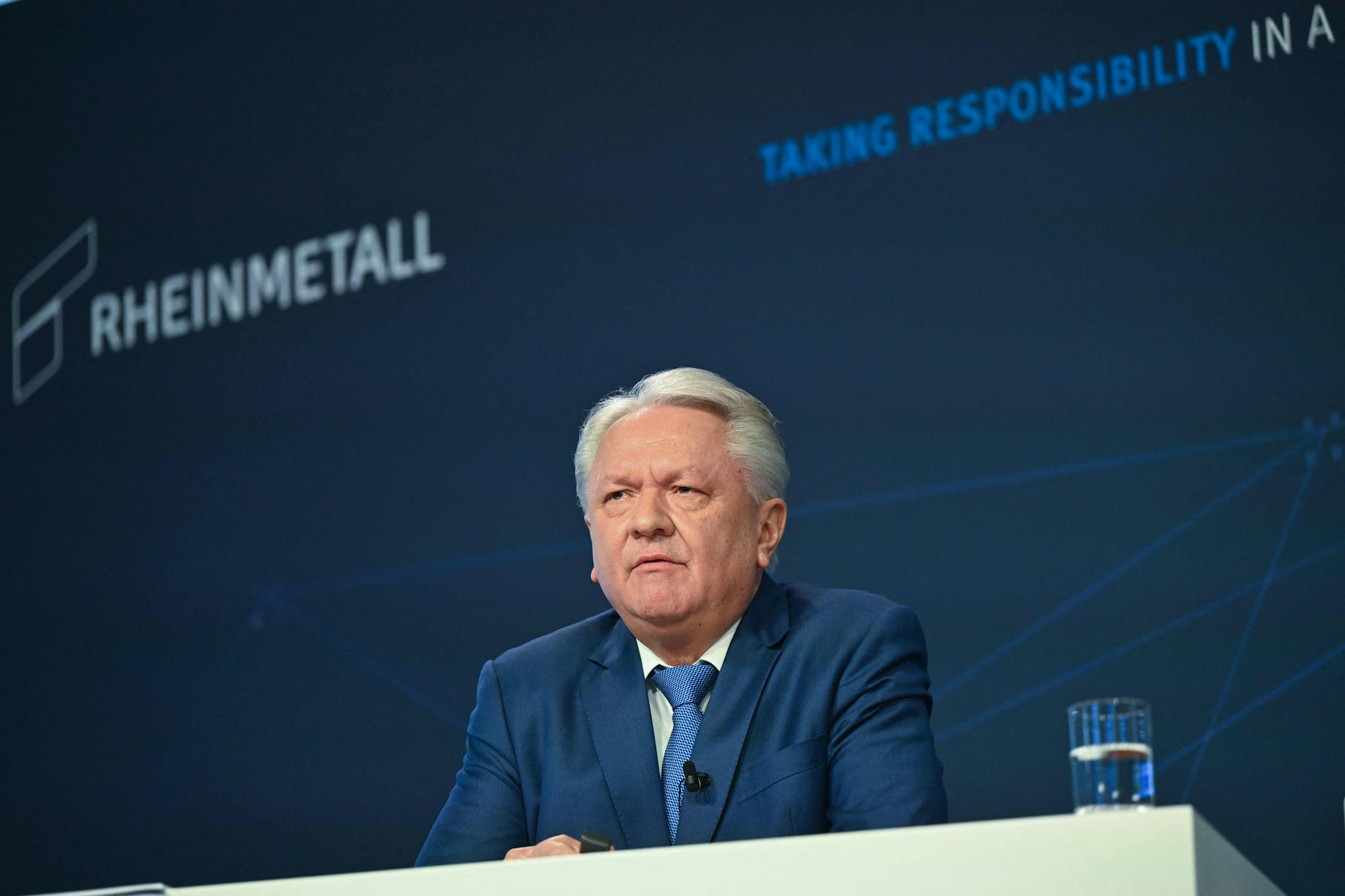 Rheinmetall-Chef Armin Papperger war ebenfalls Gast auf der Ukraine-Konferenz in Berlin.