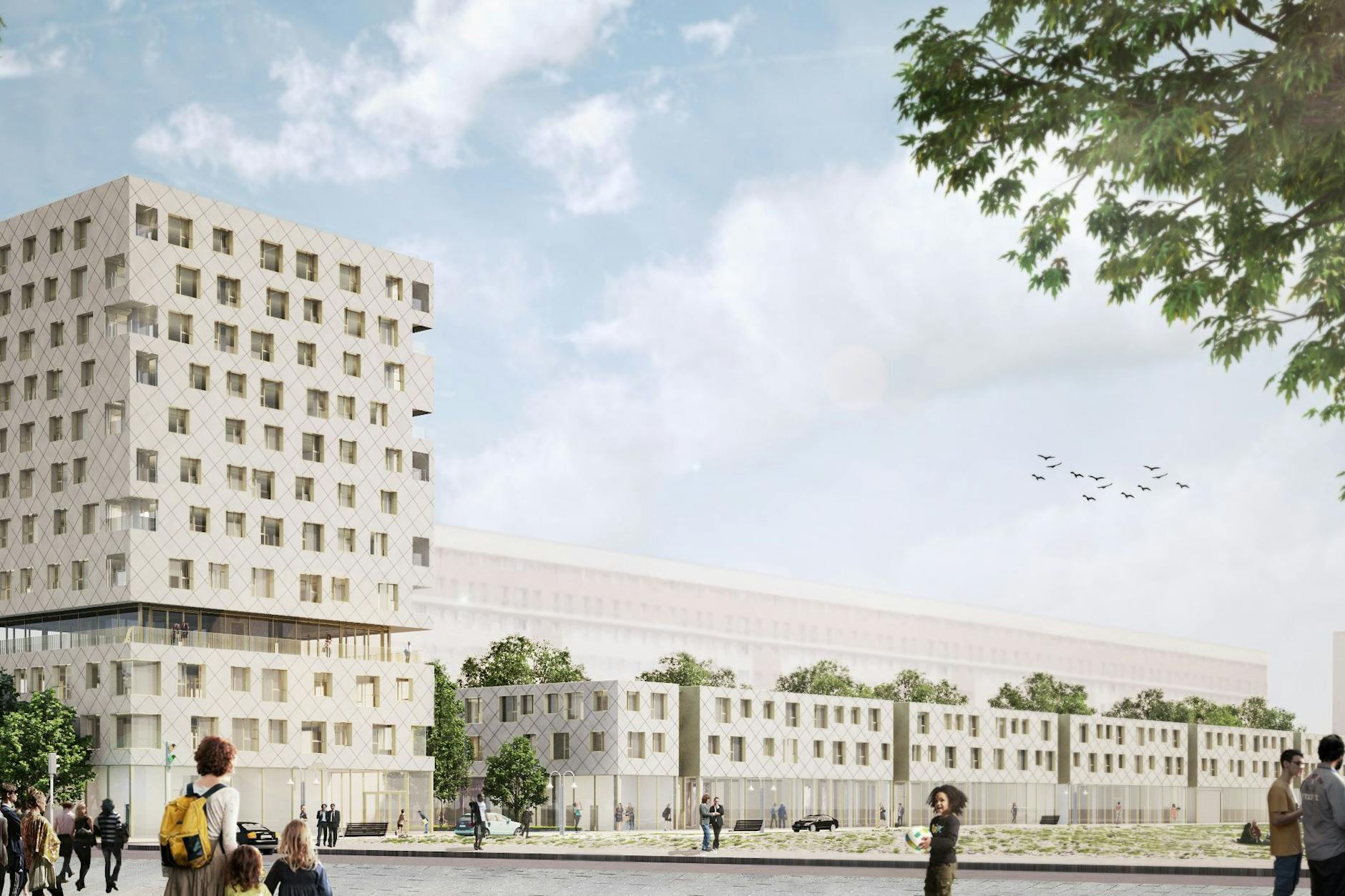 Architekturvisualisierung eines WBM-Bauprojektes an der Köpenicker Straße in Mitte.