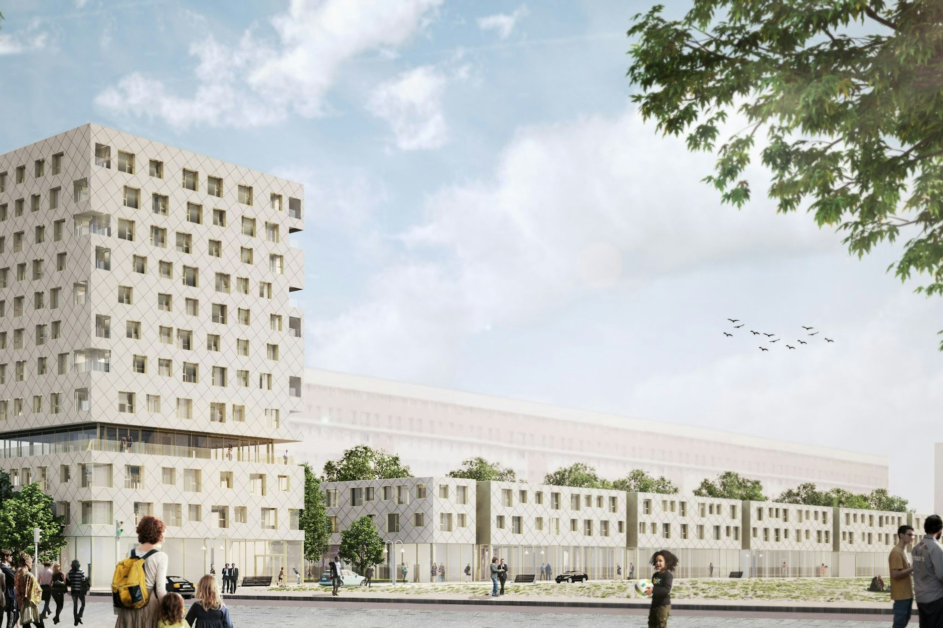 Architekturvisualisierung eines WBM-Bauprojektes an der Köpenicker Straße in Mitte.