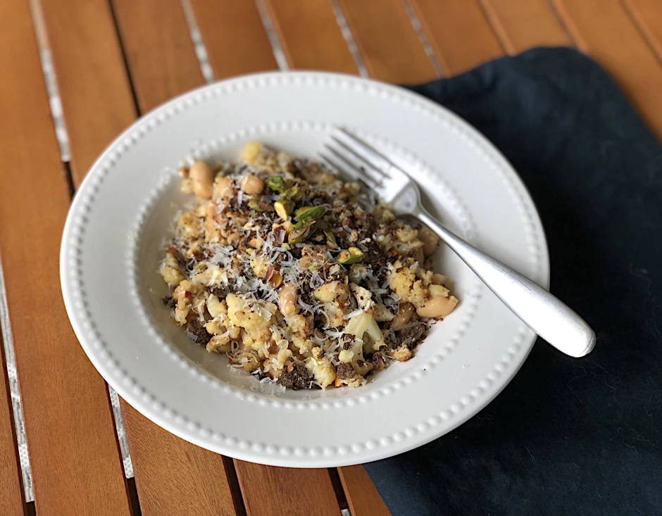 Blumenkohl mit Pumpernickel überbacken nach einem Rezept von DDR-TV-Koch Kurt Drummer