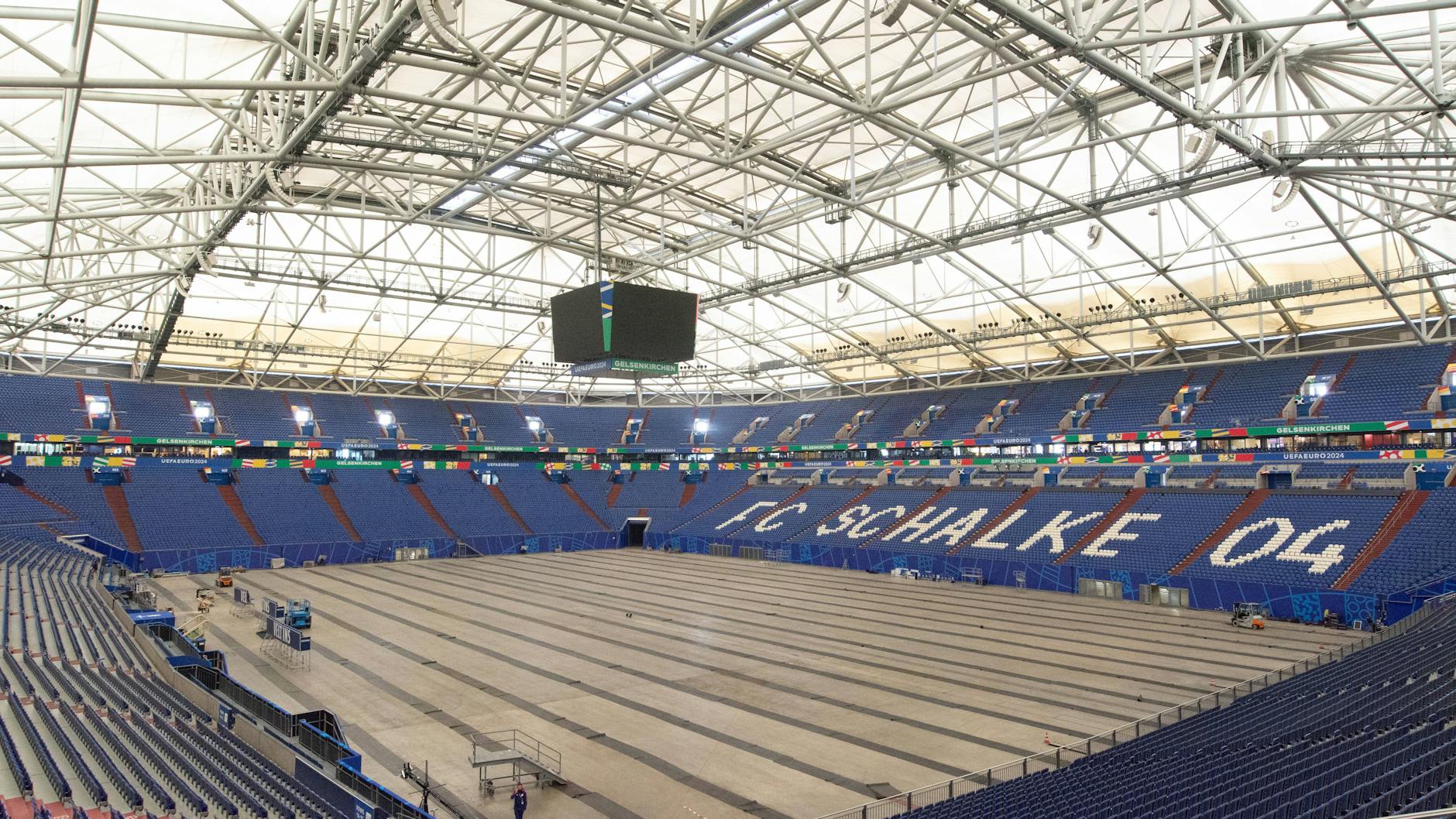Die Arena in Gelsenkirchen ist eine der Spielstätten der EM 2024.