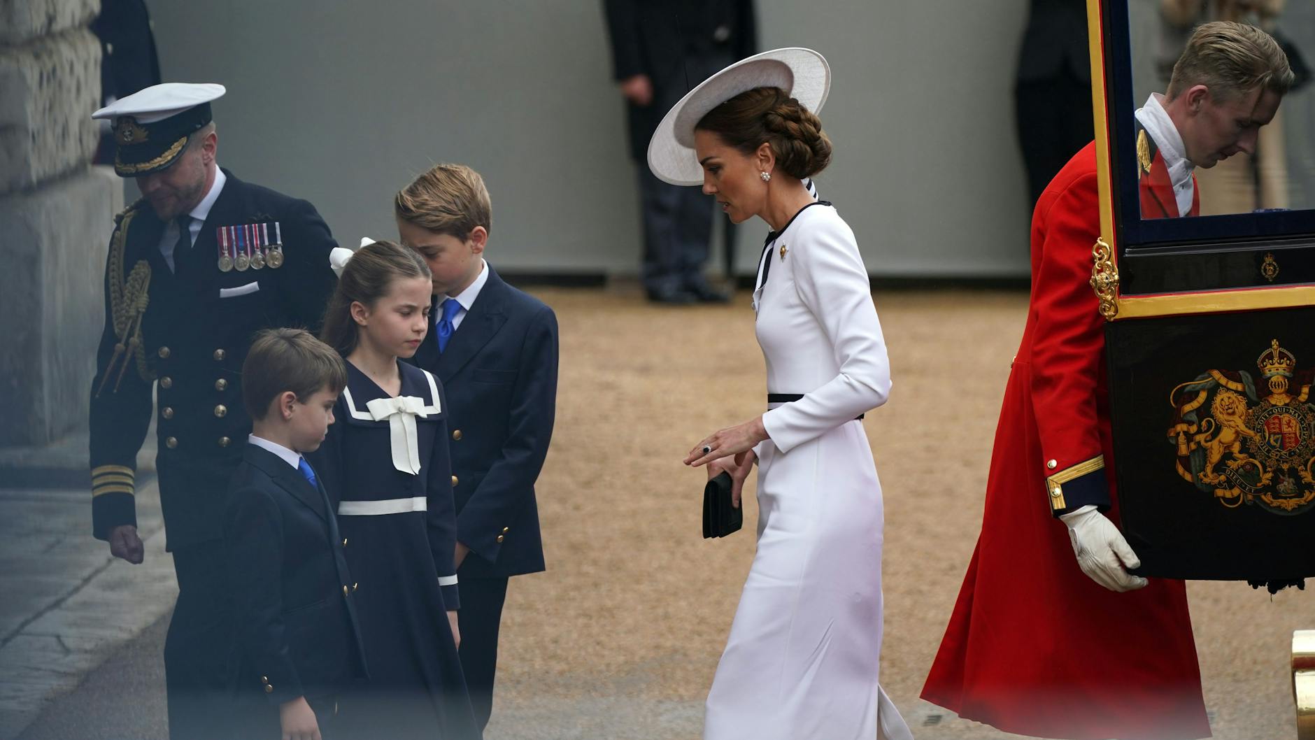 Kate mit ihren Kindern George, Charlotte und Louis.