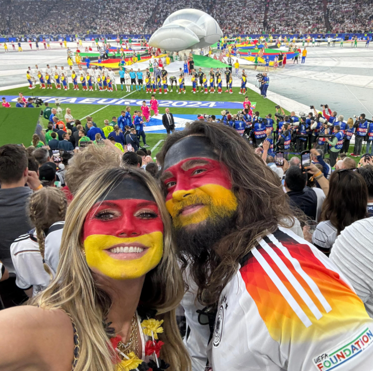 Image - Heidi Klum und Tom Kaulitz im EM-Rausch: Auch ihre Kinder feierten mit