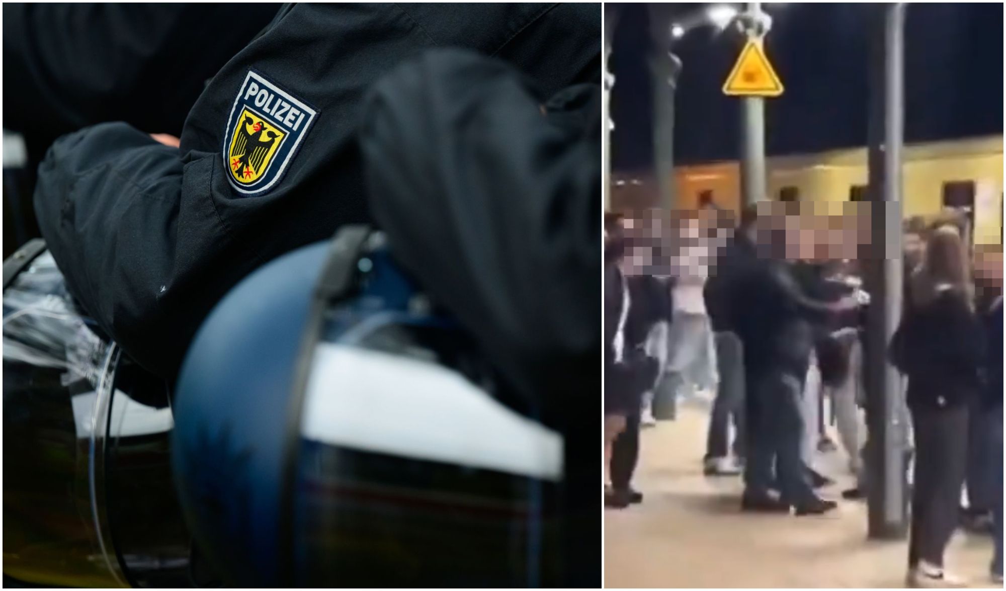 Chaoten brüllen rassistische Parolen – Polizei nimmt Störer fest
