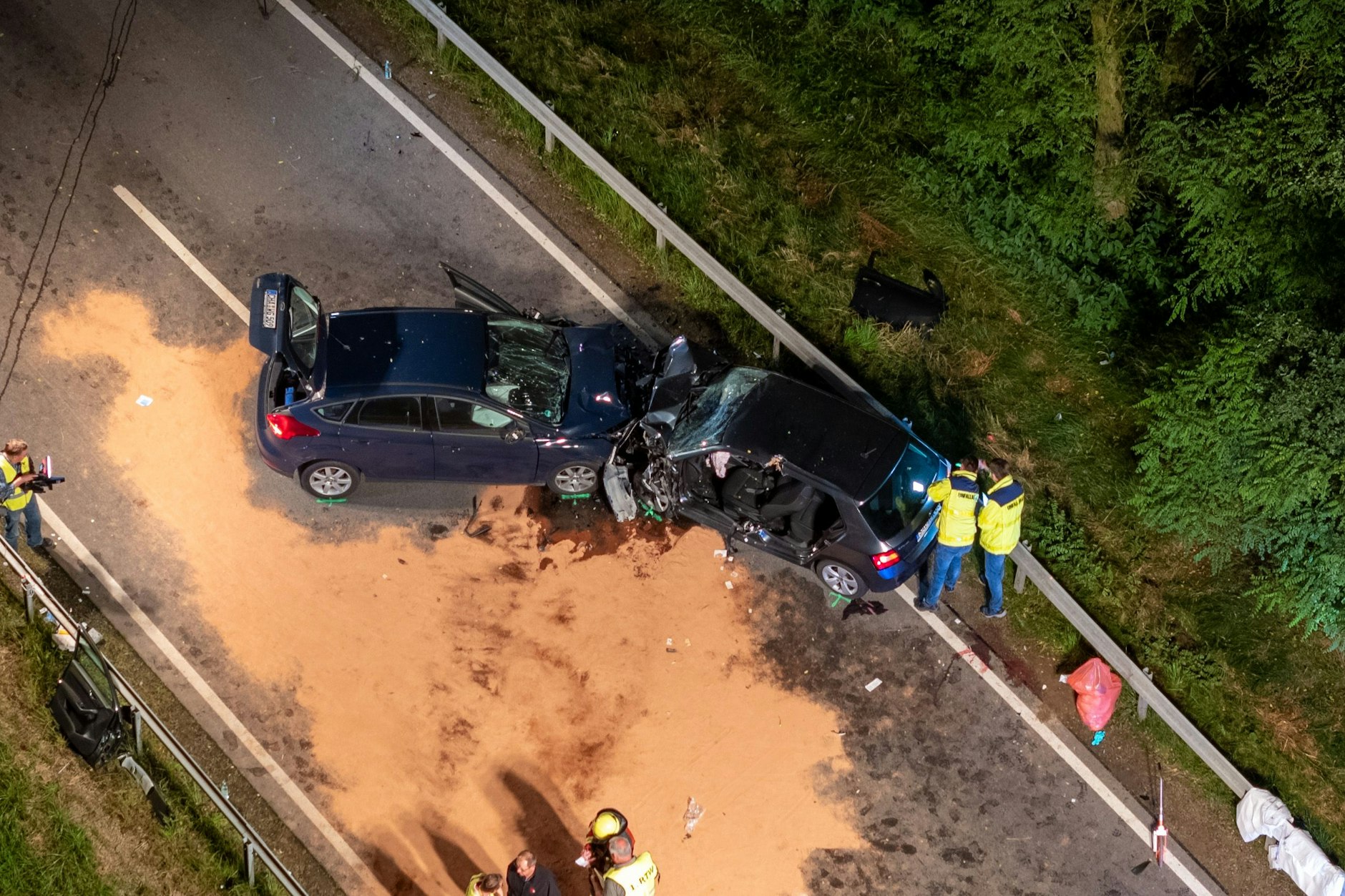 Bei diesem Unfall im oberpfälzischen Landkreis Schwandorf kam in Kind ums Leben.