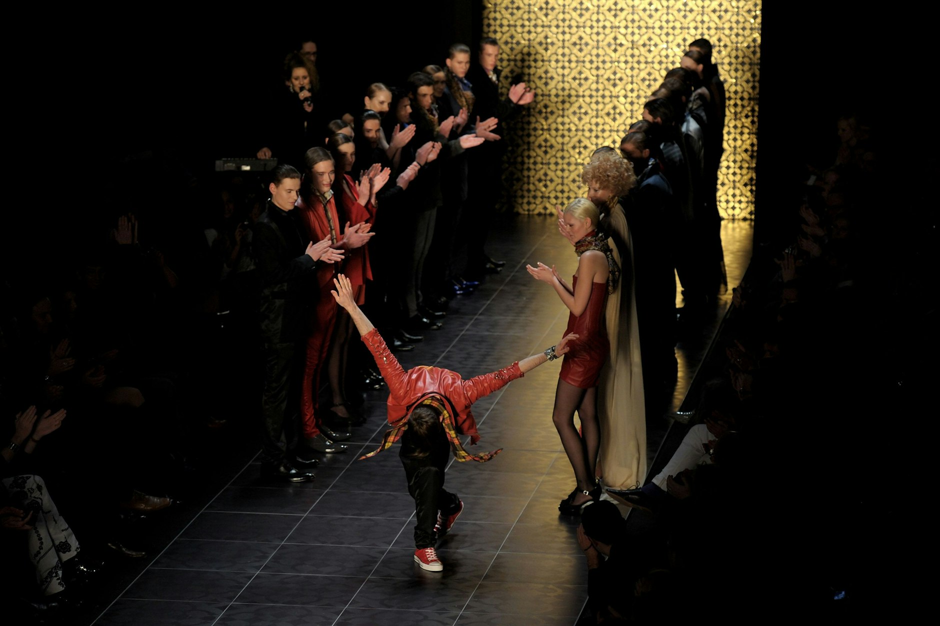 Kilian Kerner bei einer seine Fashion-Shows.