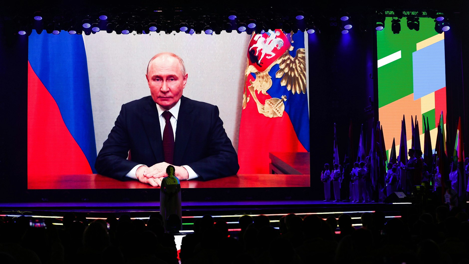 Putin grüßte die Teilnehmer der BRICS-Spiele in Kasan mit einer Ansprache.