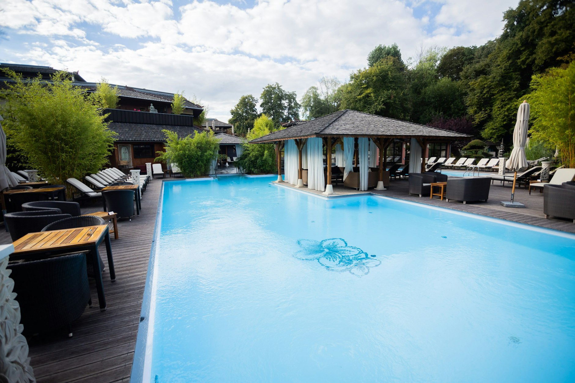 Im Vabali Spa ist es bei Spielen der deutschen Nationalmannschaft etwas ruhiger als sonst.