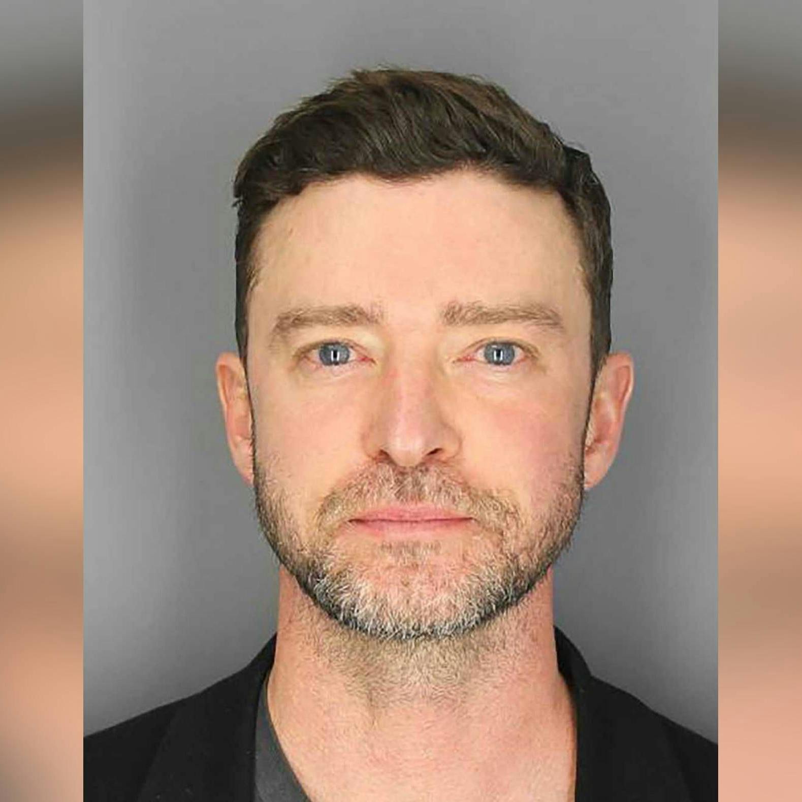 Justin Timberlake nach seiner Verhaftung durch die Polizei.