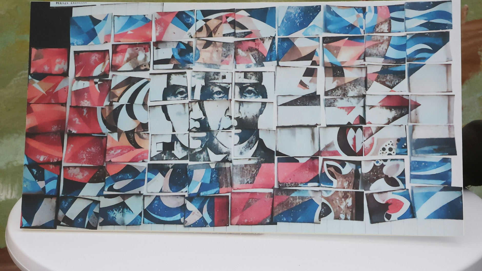 Ein bis vor kurzem verschollenes Wandbild aus 69 Einzelplatten zierte ursprünglich die hintere Fassade eines Gebäudes des ehemaligen Wismut-Transportbetriebes in Ronneburg und wurde bei Sanierungsarbeiten nach 1990 abgenommen und sollte verschrottet werden. Die 69 Einzelplatten aus Emaille gehören zum Nachlass eines Ronneburger Metallhandwerkers.&nbsp;
