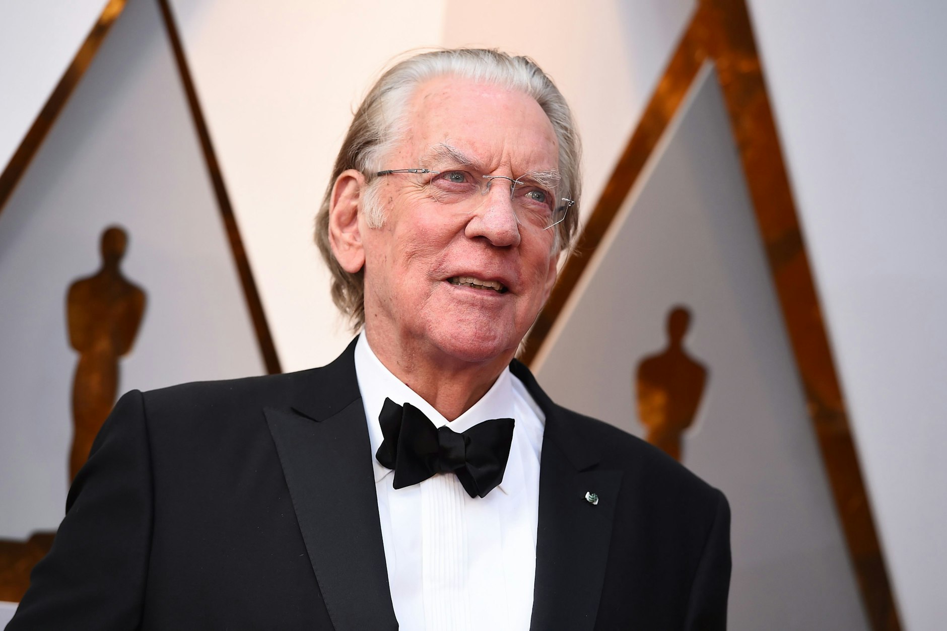 Der Schauspieler Donald Sutherland bei den 90. Academy Awards in Los Angeles. Er erhielt einen Ehren-Oscar für sein Lebenswerk.