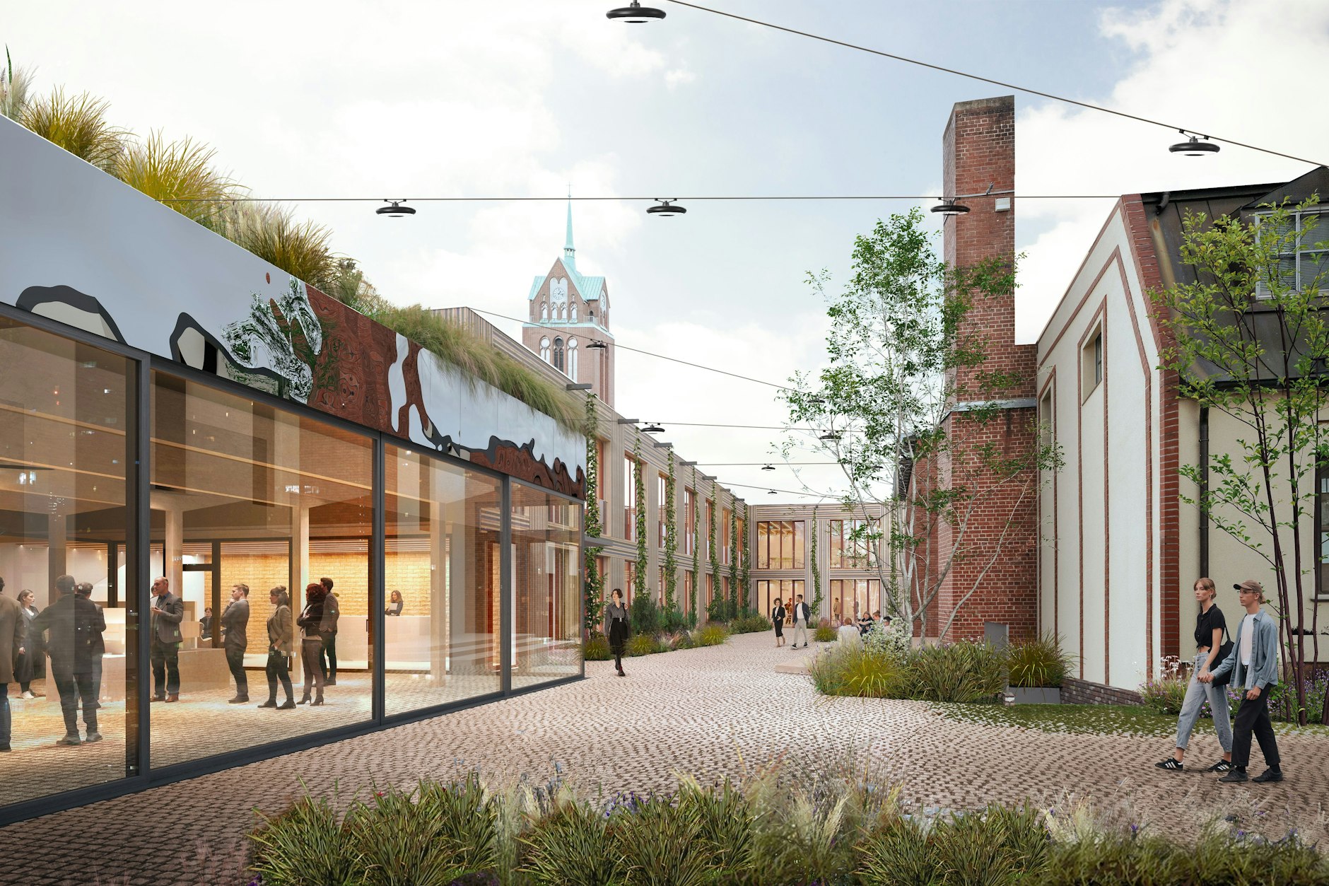 So soll das Areal in Weißensee bald aussehen: Ästhetik und Nachhaltigkeit miteinander zu verbinden, gehört zu den Grundprinzipien des Architekturbüros.