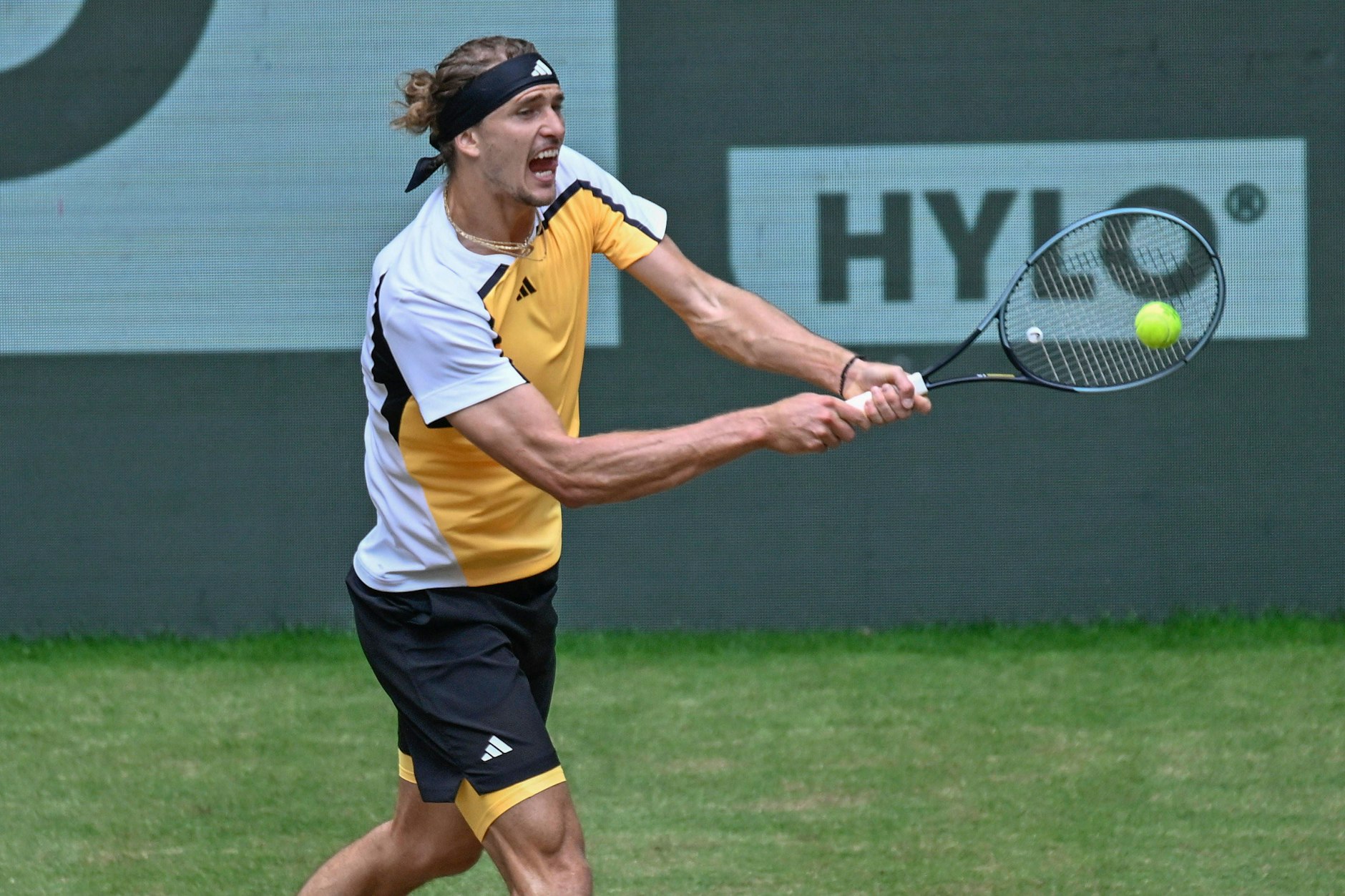 Alexander Zverev kassiert in Halle einen Dämpfer.