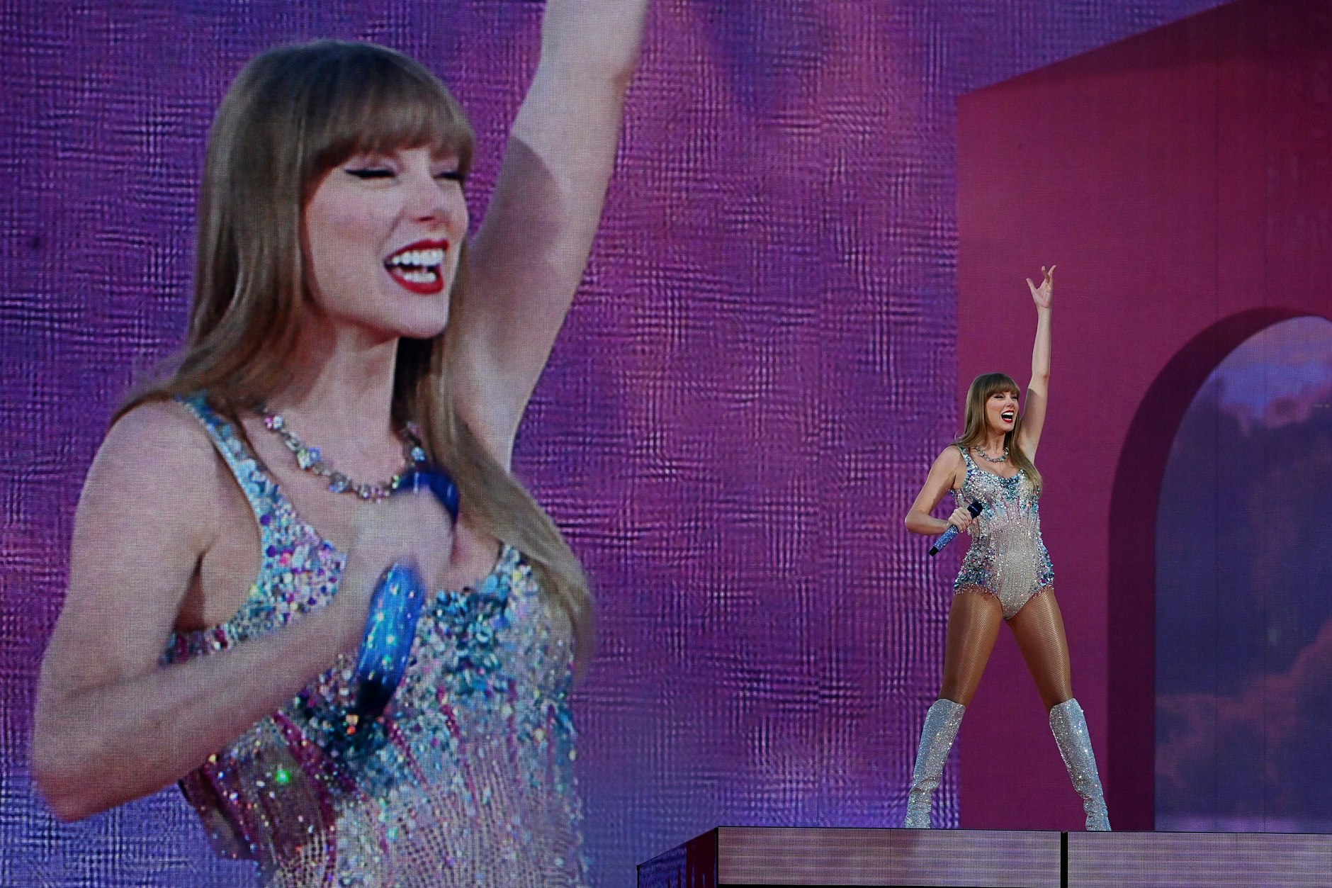 Taylor Swift bei einem Auftritt in Lissabon