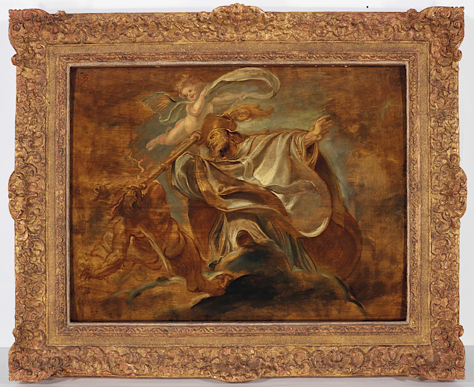 Die Ölskizze „Der Heilige Gregorius von Nazianz“ des niederländischen Malers Peter Paul Rubens kehrt nun auf den Friedenstein zurück.&nbsp; 1621, Öl auf Holz, 48 x 62 Zentimeter