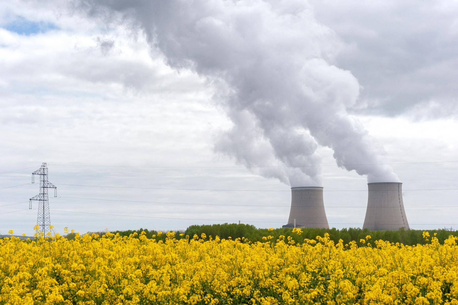 Atomkraftwerk von Nogent-sur-Seine in Frankreich.