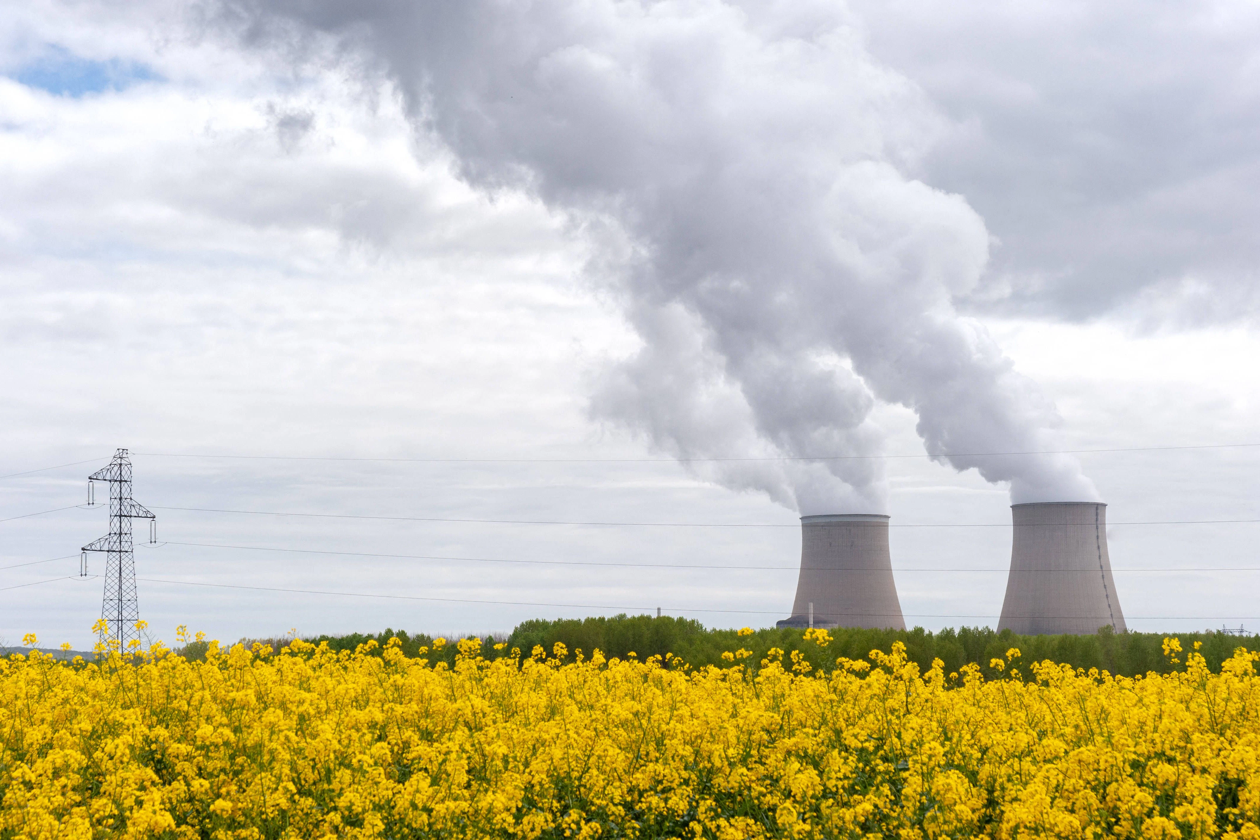 Atomkraftwerk von Nogent-sur-Seine in Frankreich.