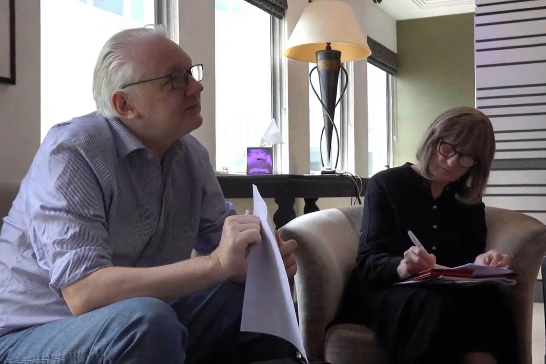 Wikileaks-Gründer Julian Assange nach seiner Entlassung gegen Kaution aus dem Gefängnis am 25. Juni 2024.