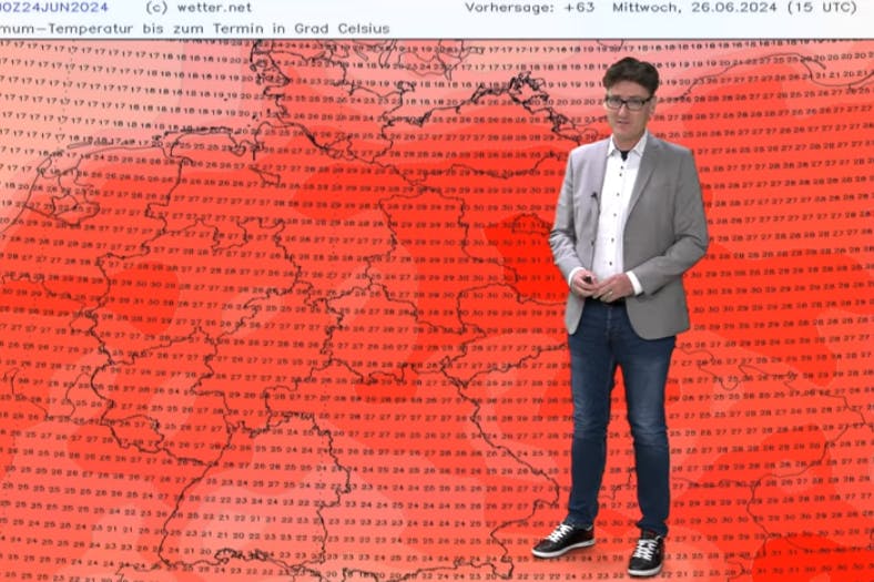 Diese Woche wird es knackig heiß, doch danach kommt der Wetter-Sturz, weiß Experte Dominik Jung.