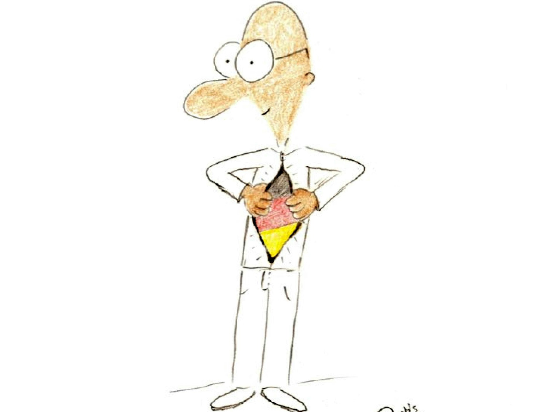 Es ist ein Deutscher! Davis Eisape zeichnet Comics voller Menschlichkeit.