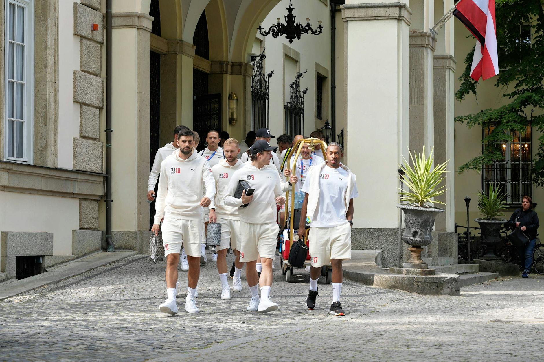 Das Schlosshotel im Berliner Grunewald dient als Basislager der österreichischen Fußballnationalmannschaft während der EM 2024.