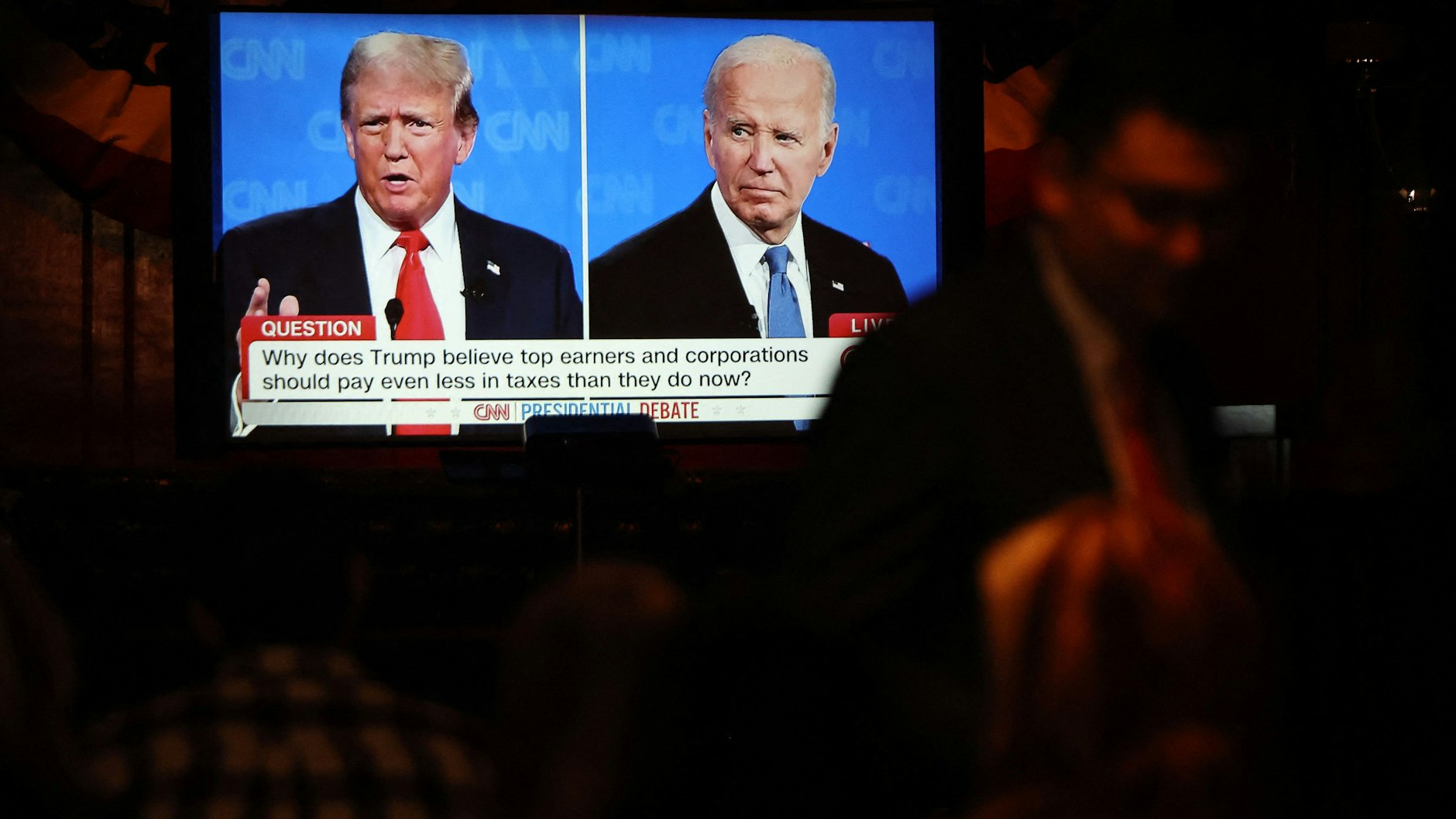 Joe Biden und Donald Trump beschimpften und beleidigten sich.  
