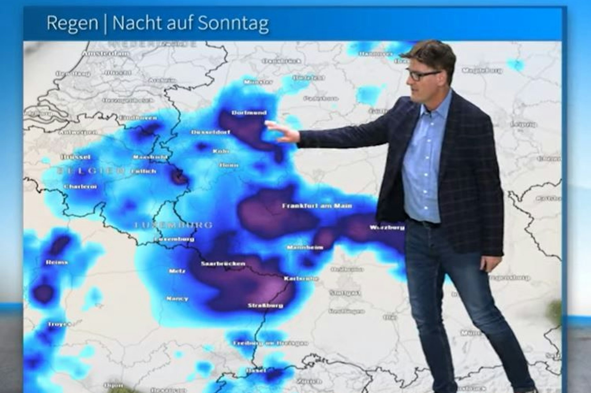 Vor allem in der Nacht zu Sonntag sind heftige Niederschläger möglich. 