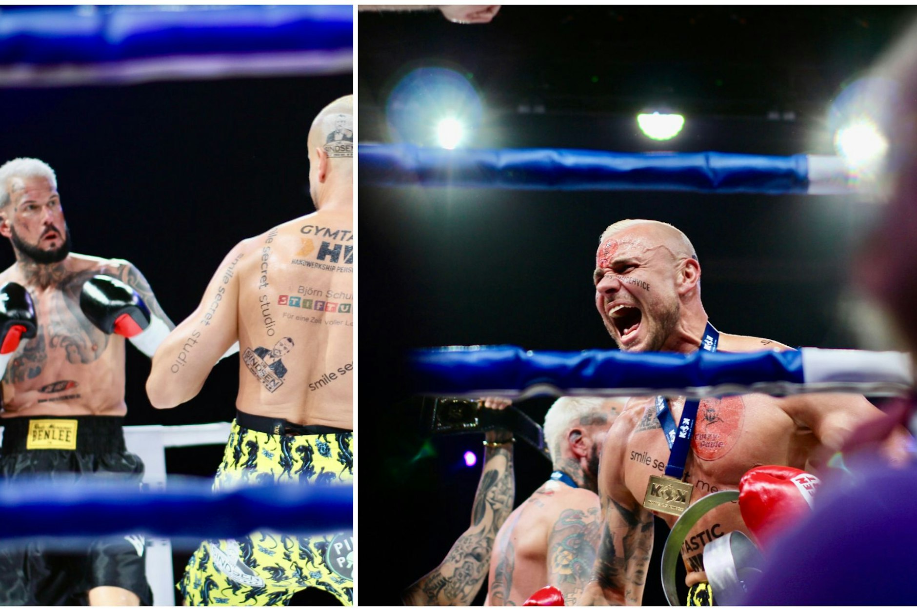 Eric Sindermann und Jörg Hansen trugen endlich ihren lang angekündigten Boxkampf aus.