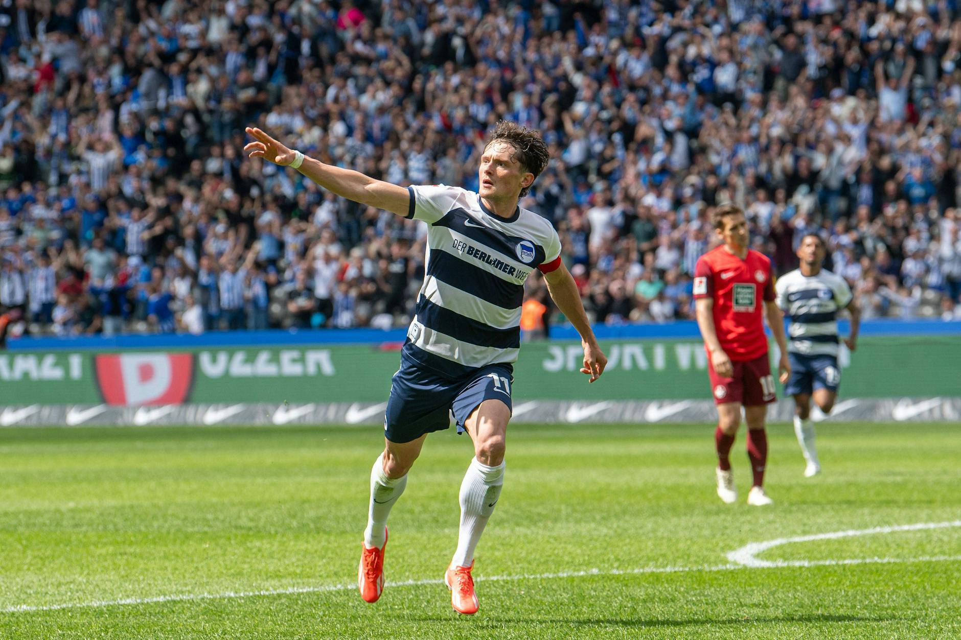 Schoss sich nicht nur in die Herzen der Fans von Hertha BSC: Stürmer Fabian Reese (26) ist Berlins Fußballer des Jahres.