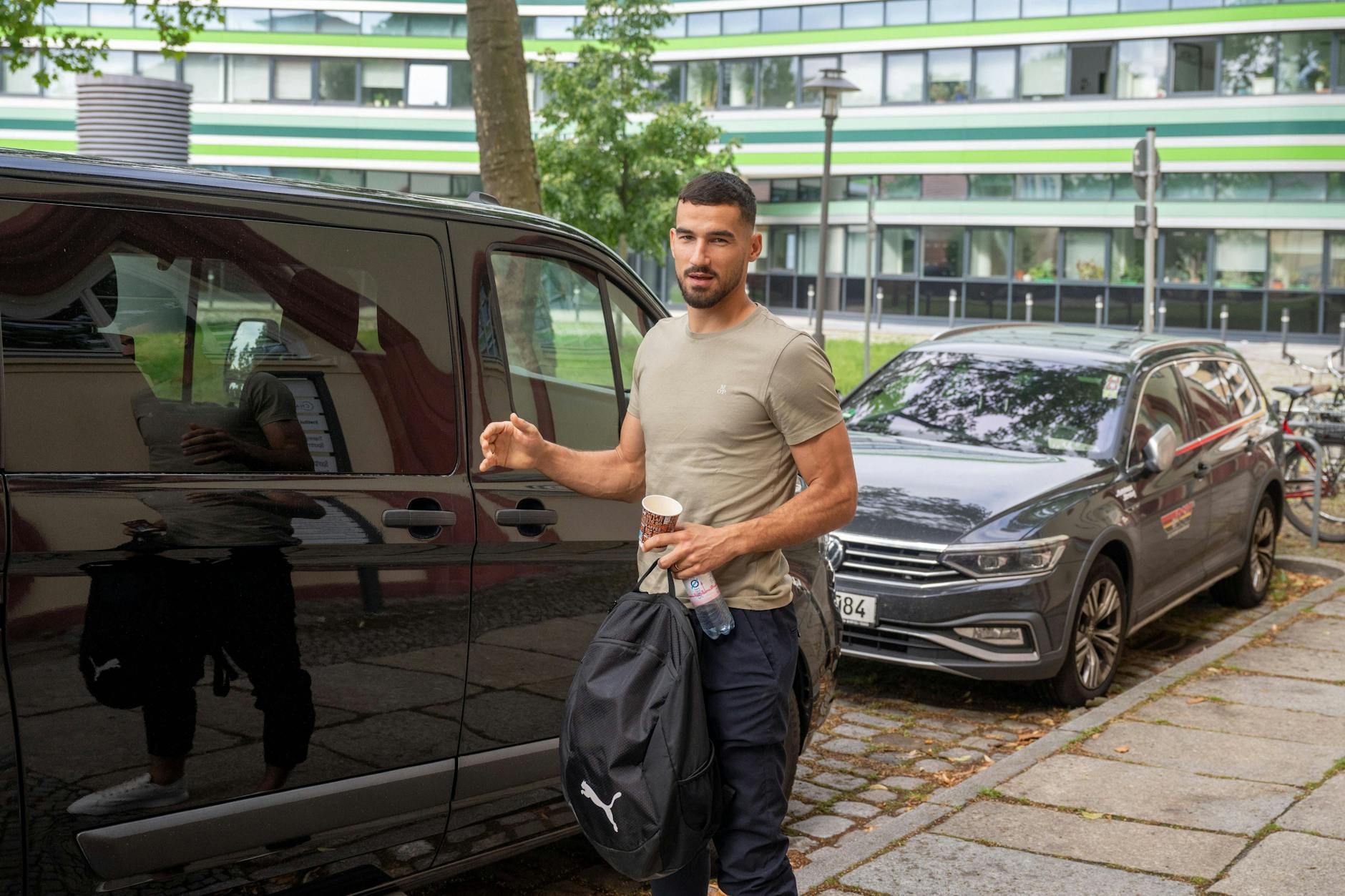 Auch Stürmer Ivan Prtajin, Neuzugang des 1. FC Unuin von Wehen-Wiesbaden, kam zu den medizinischen und sportlichen Tests.