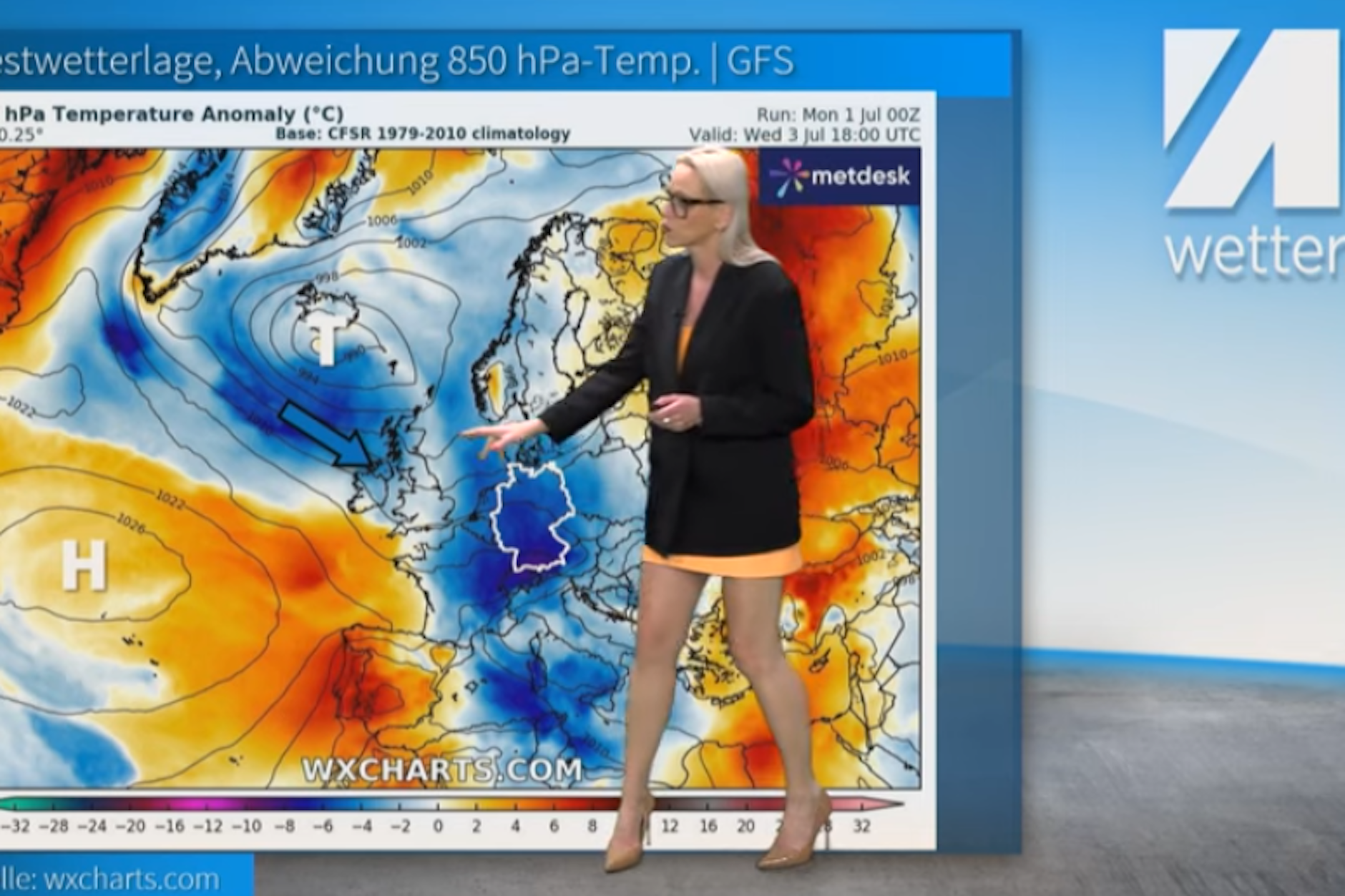 Das Wetter in Deutschland ist deutlich zu kalt für die Jahreszeit, erklärt Wetter-Expertin Kathy Schrey.