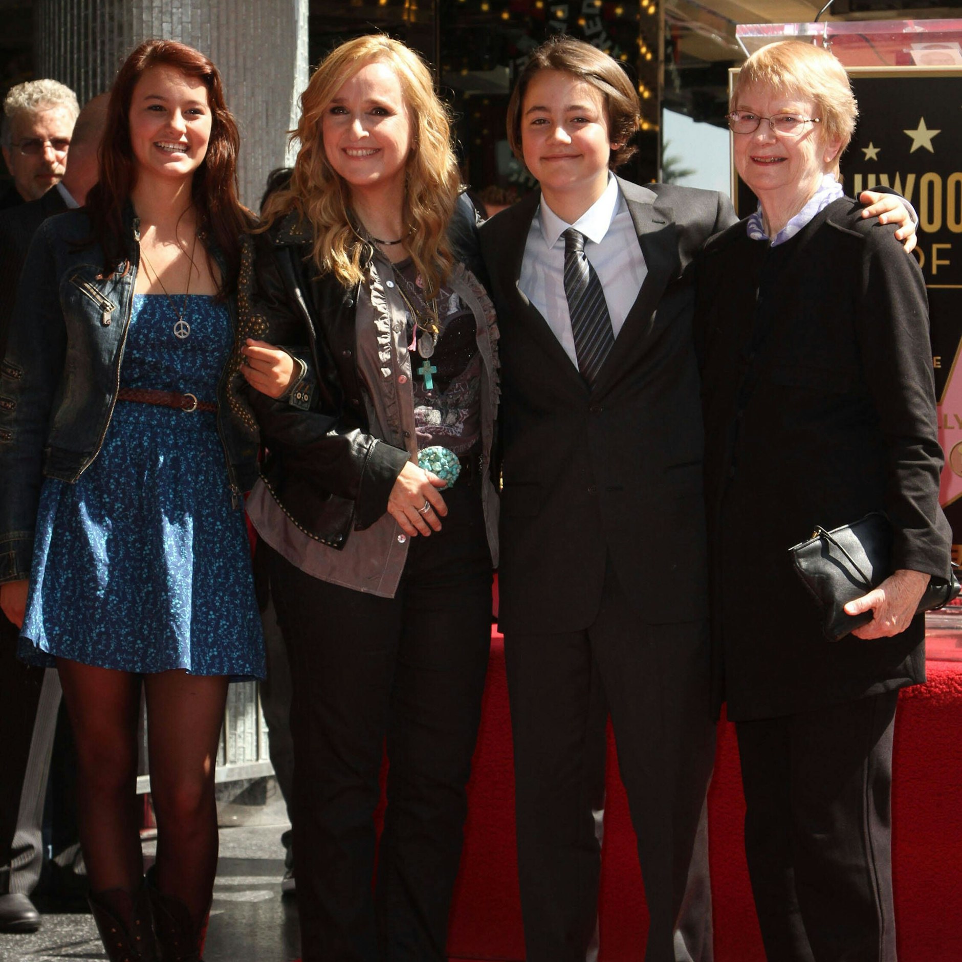 Tochter Baily mit Mama Melissa Etheridge, Sohn Beckett und Etheridges damalige Partnerin Julie Cypher.