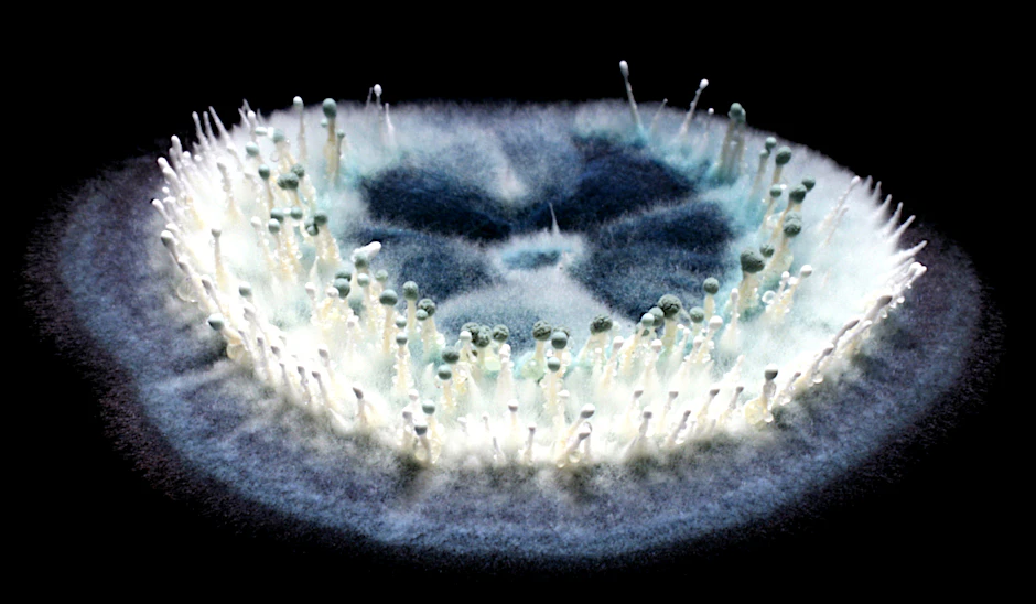 Auch bestimmte Arten von <em>Penicillium</em> – hier eine Kolonie – könnten geeignet sein, Kunststoffe abzubauen.
