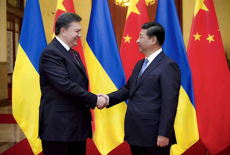 Der damalige ukrainische Präsident Wiktor Janukowitsch und Xi Jinping im Jahr 2013.