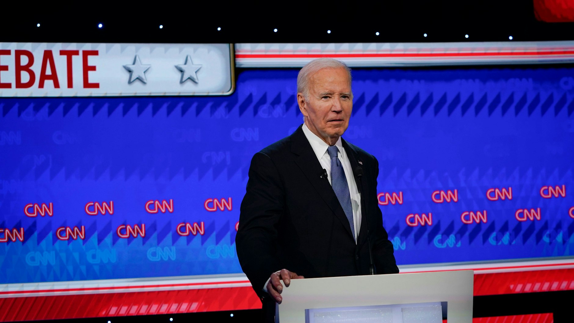 Überfordert und verwirrt wirkte Joe Biden bei der TV-Debatte mit Donald Trump. 