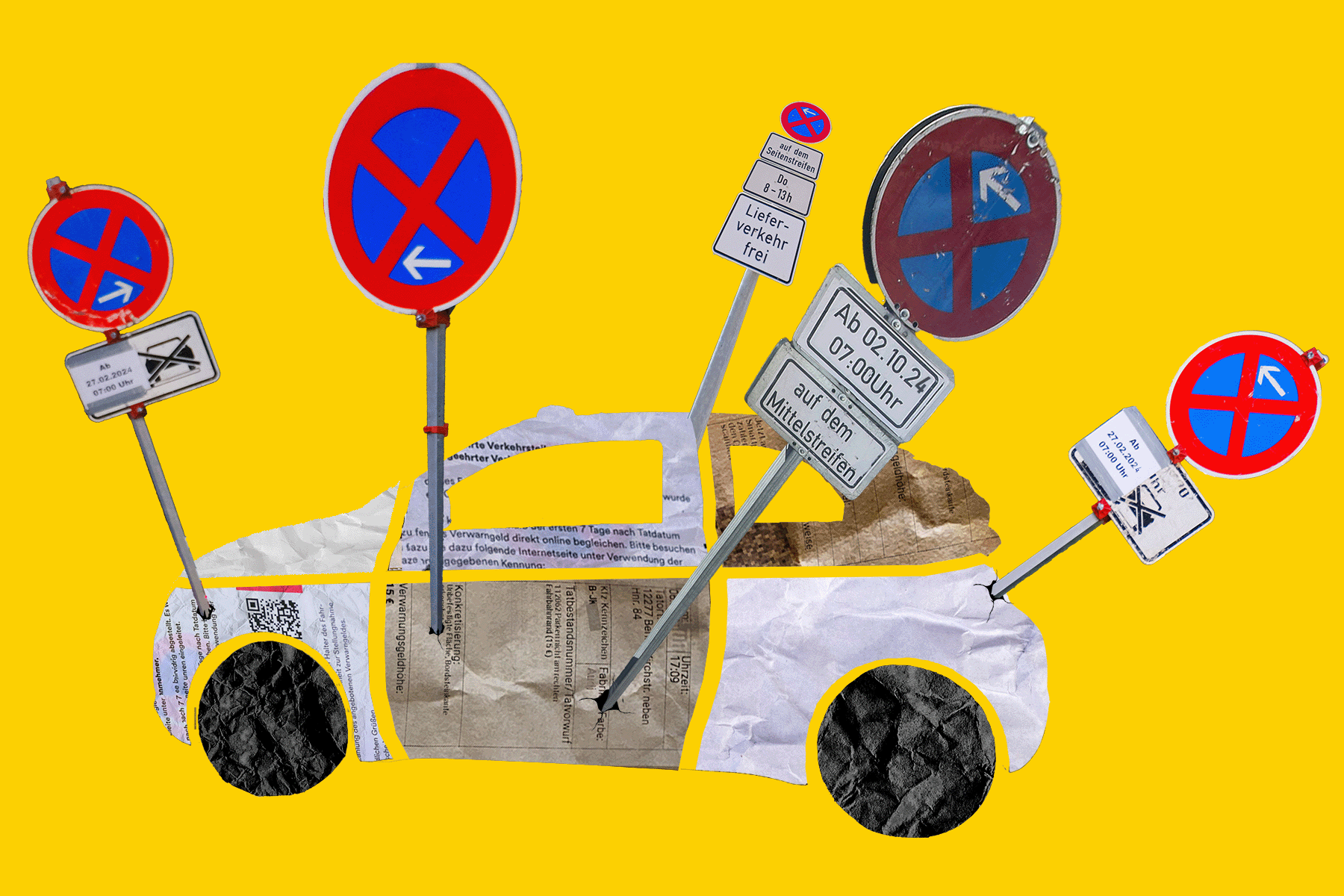 Parkverbot-Irrsinn in Berlin: Stinkefinger auf der Windschutzscheibe