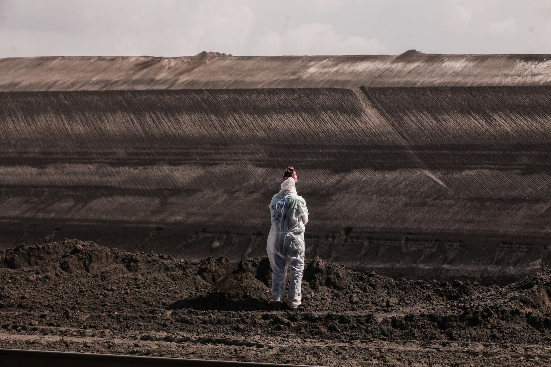 Protest gegen Kohleabbau in der Lausitz